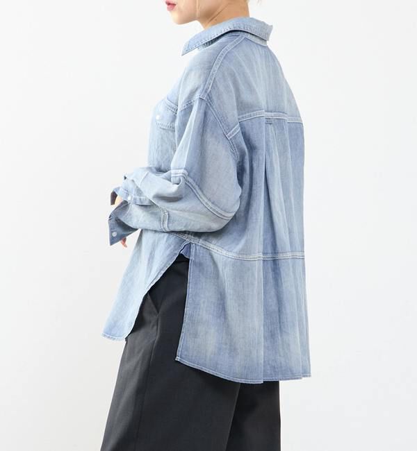 SOFFITTO「シアーデニムシャツ」|シャツ・ブラウス|