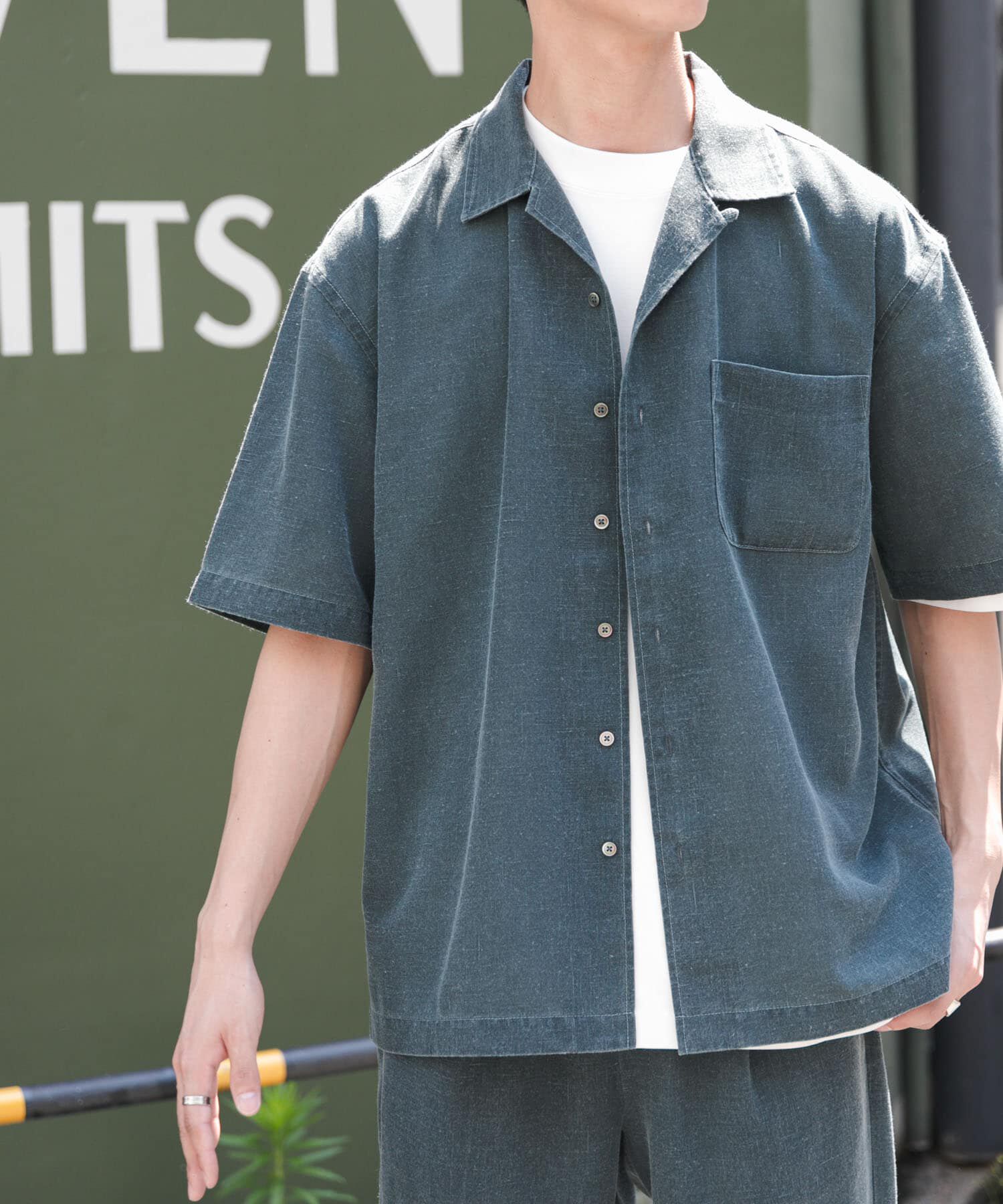 URBAN RESEARCH DOORS「FORK&SPOON　ピグメントプリントシャツ」|シャツ・ブラウス|