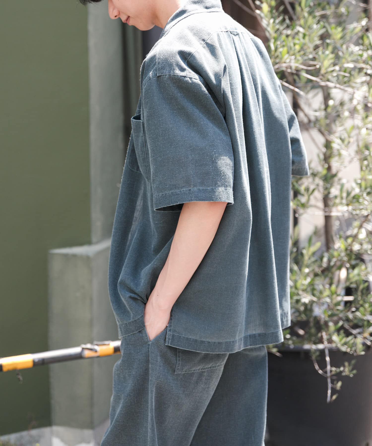 URBAN RESEARCH DOORS「FORK&SPOON　ピグメントプリントシャツ」|シャツ・ブラウス|