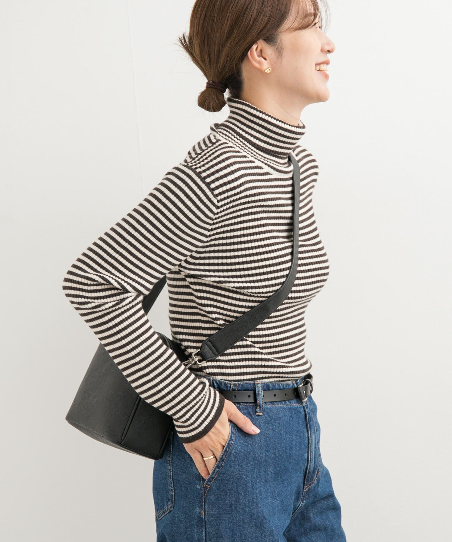 URBAN RESEARCH DOORS「ボーダーリブタートル」|ニット・セーター|