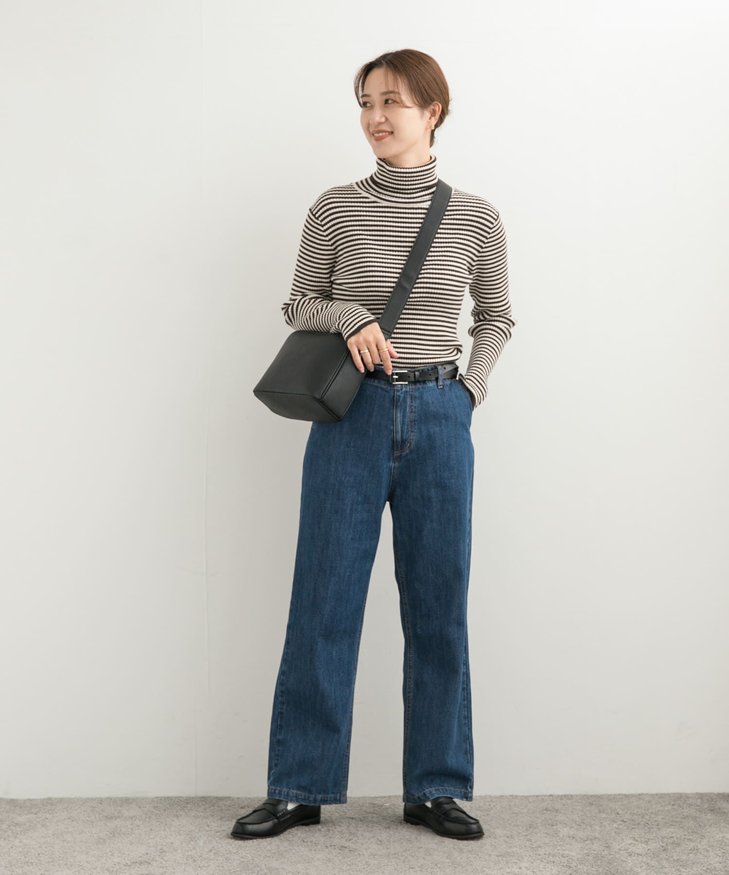 URBAN RESEARCH DOORS「ボーダーリブタートル」|ニット・セーター|