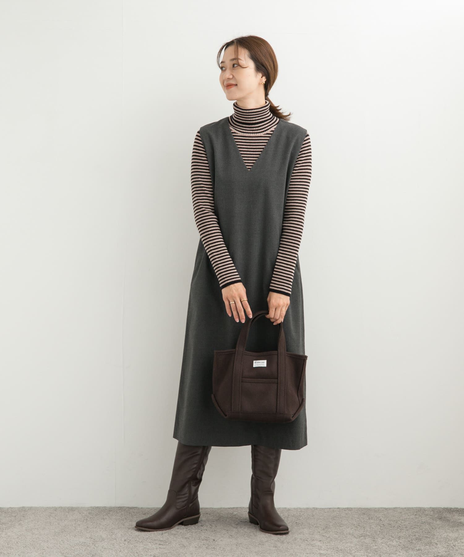 URBAN RESEARCH DOORS「ボーダーリブタートル」|ニット・セーター|