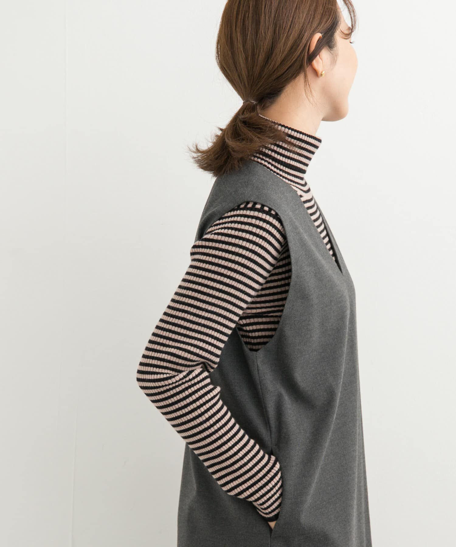 URBAN RESEARCH DOORS「ボーダーリブタートル」|ニット・セーター|