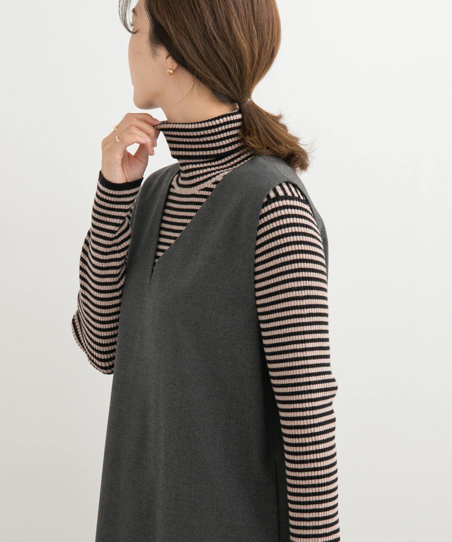 URBAN RESEARCH DOORS「ボーダーリブタートル」|ニット・セーター|