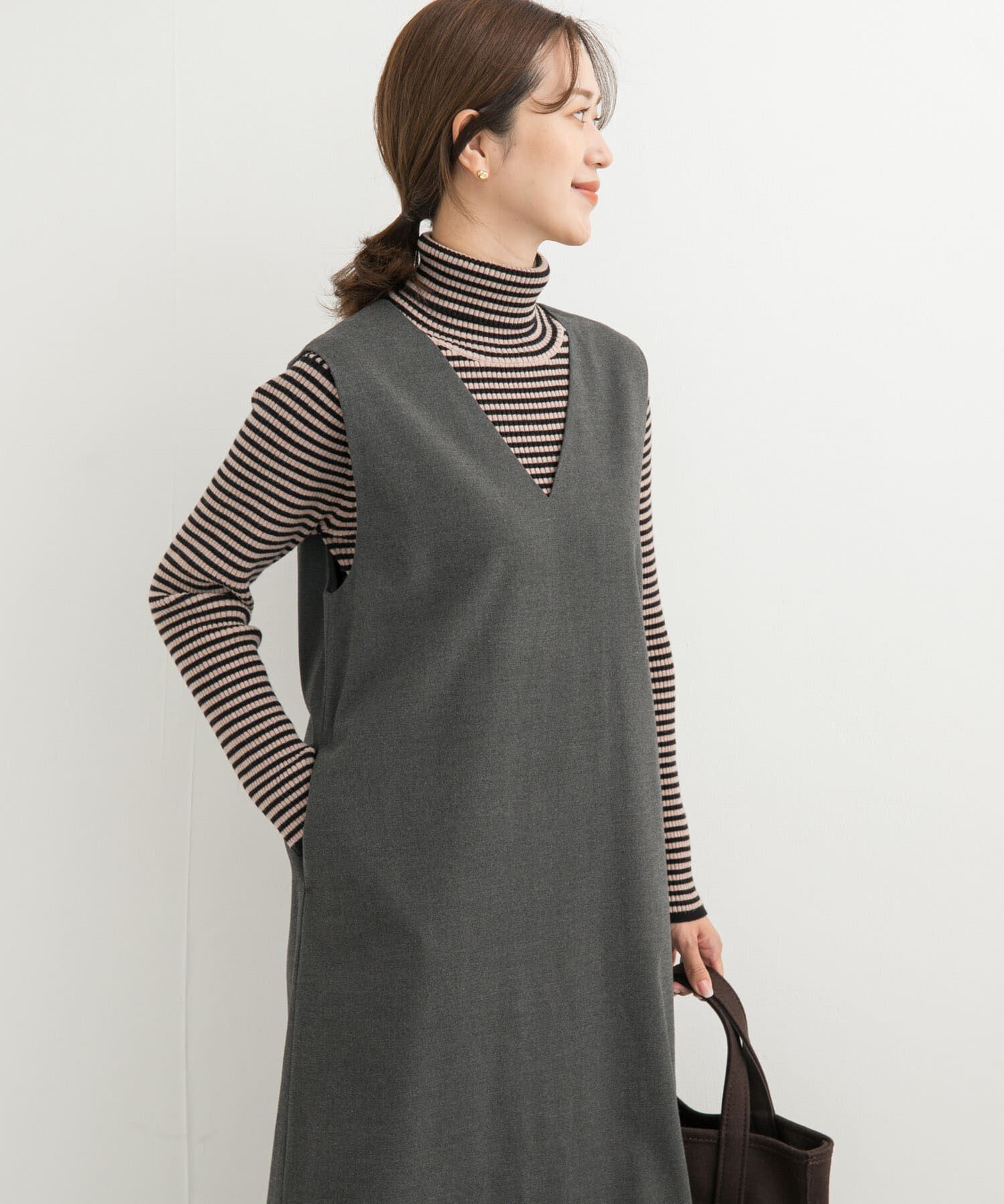 URBAN RESEARCH DOORS「ボーダーリブタートル」|ニット・セーター|