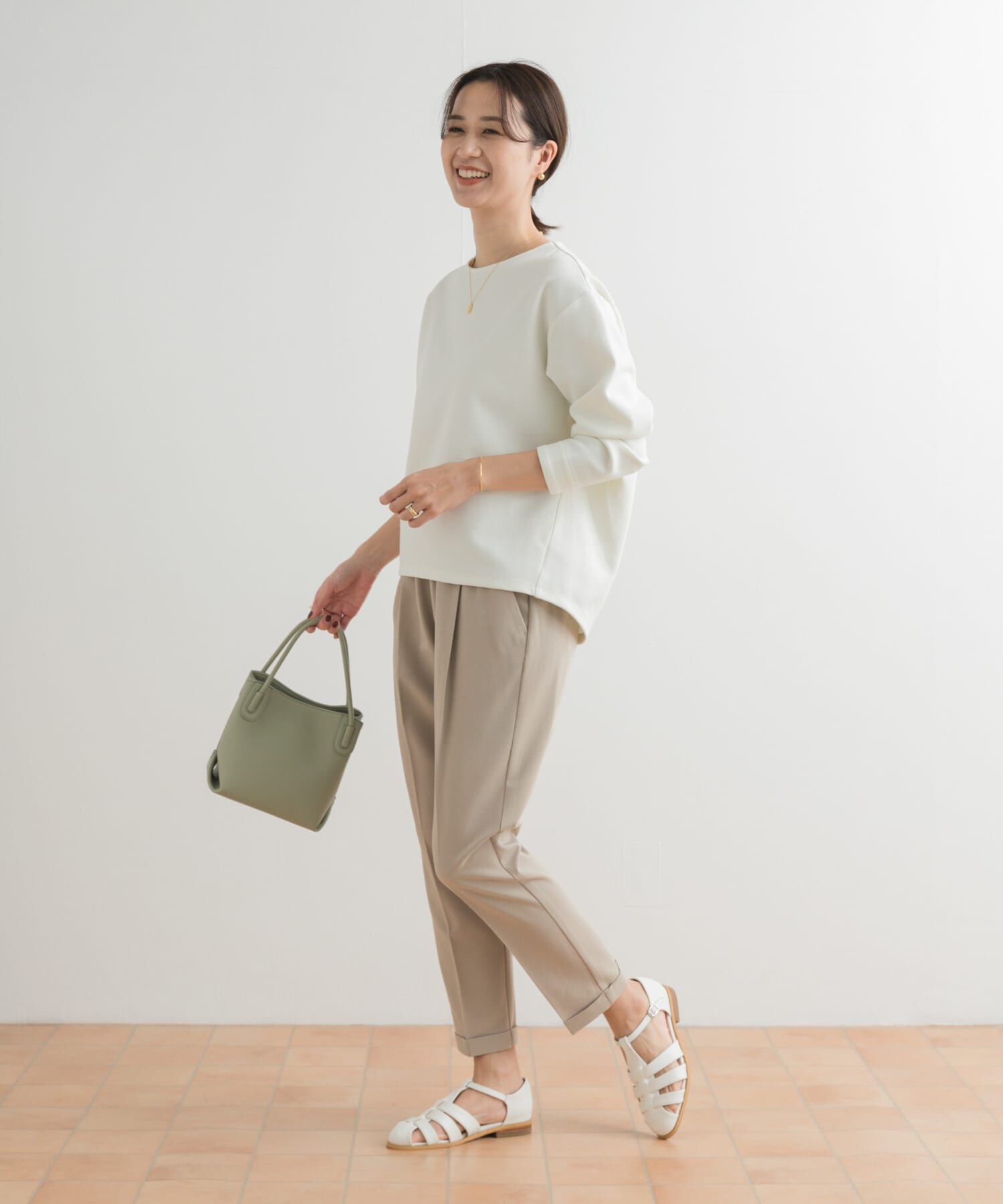 URBAN RESEARCH DOORS「『3サイズ展開』ストレッチテーパードイージーパンツ」|その他|