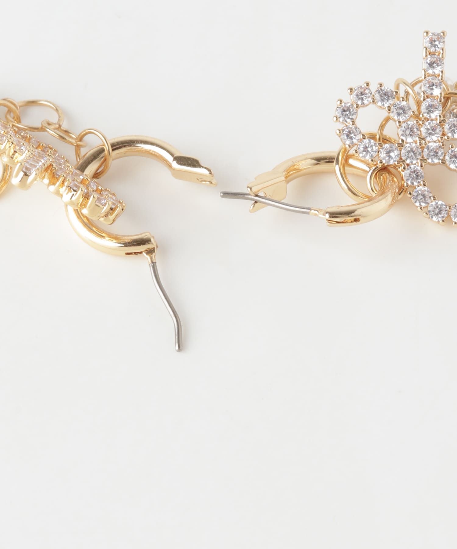 SMELLY「ビジューリボンフープピアス」|ピアス|