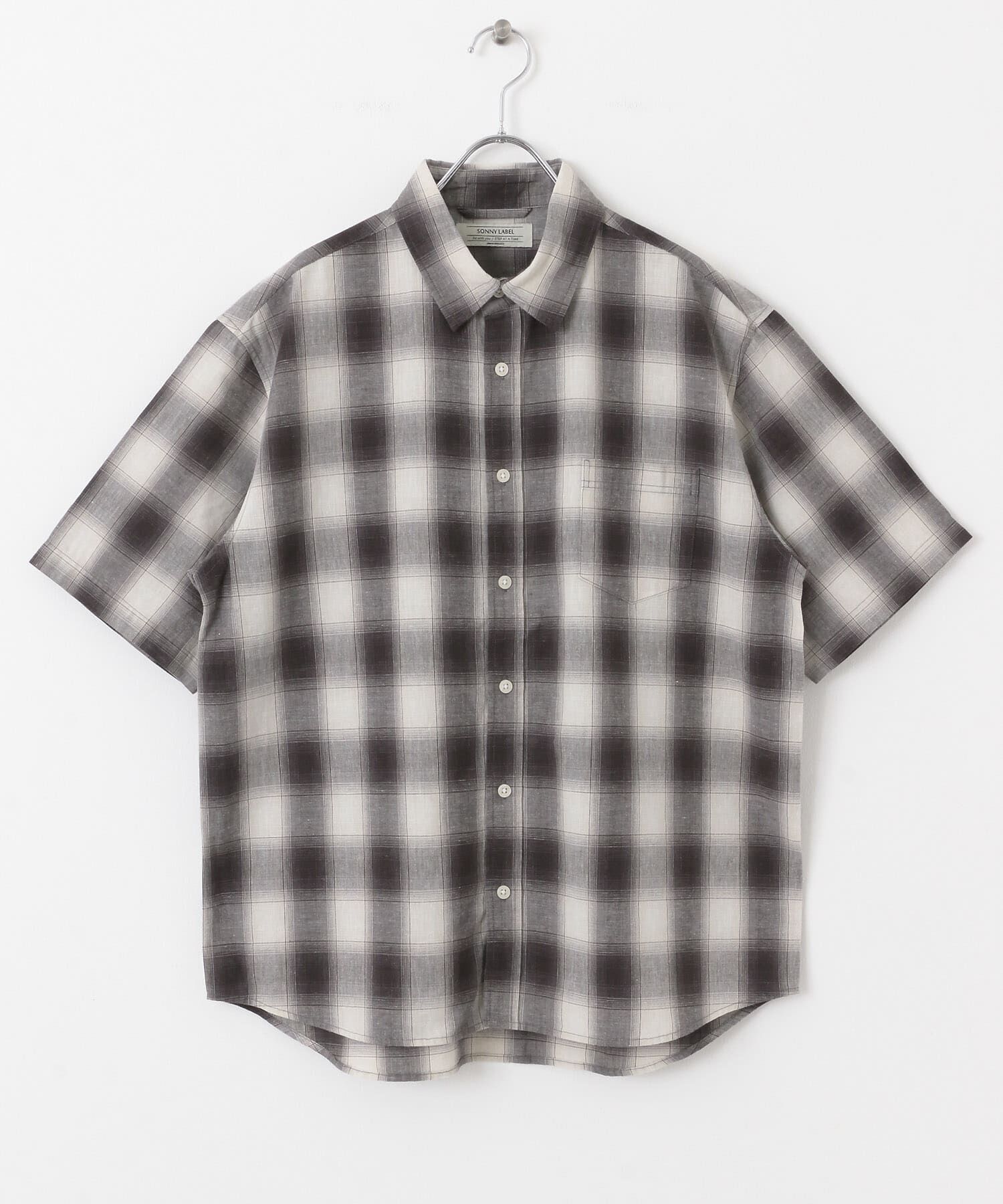 Sonny Label 「『吸水速乾/接触冷感』リネン混ハーフスリーブシャツ」|シャツ・ブラウス|