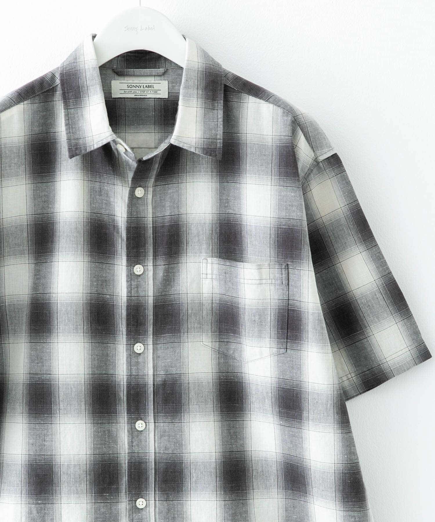 Sonny Label 「『吸水速乾/接触冷感』リネン混ハーフスリーブシャツ」|シャツ・ブラウス|