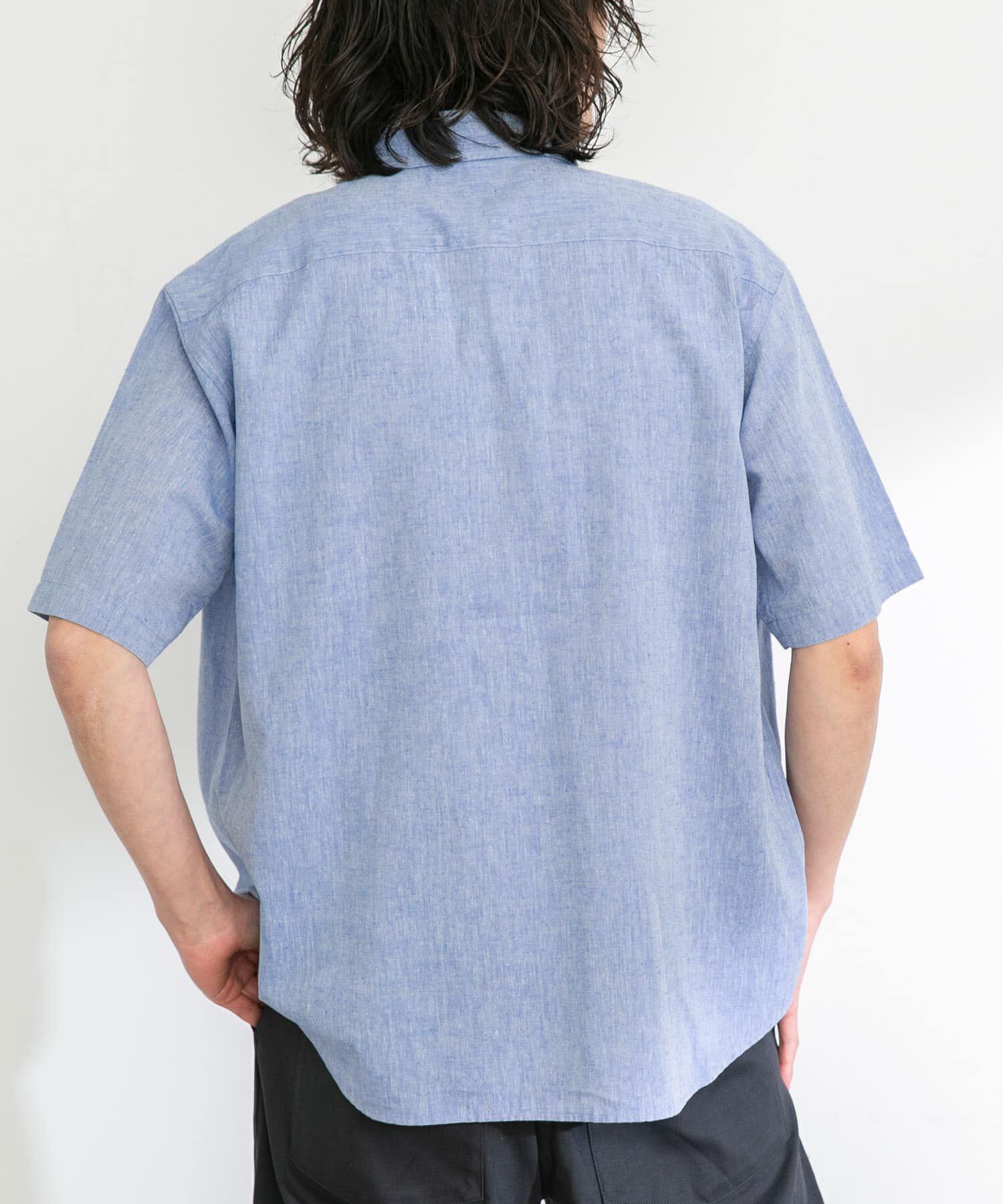 Sonny Label 「『吸水速乾/接触冷感』リネン混ハーフスリーブシャツ」|シャツ・ブラウス|