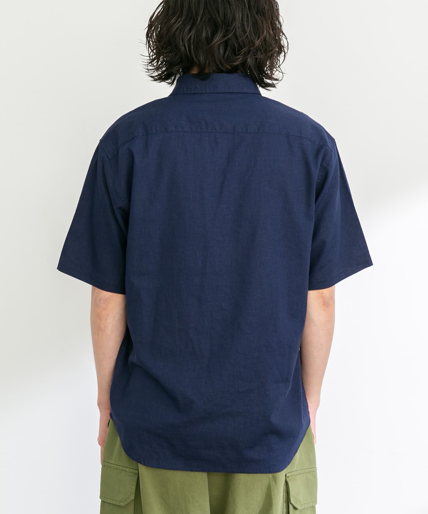 Sonny Label 「『吸水速乾/接触冷感』リネン混ハーフスリーブシャツ」|シャツ・ブラウス|