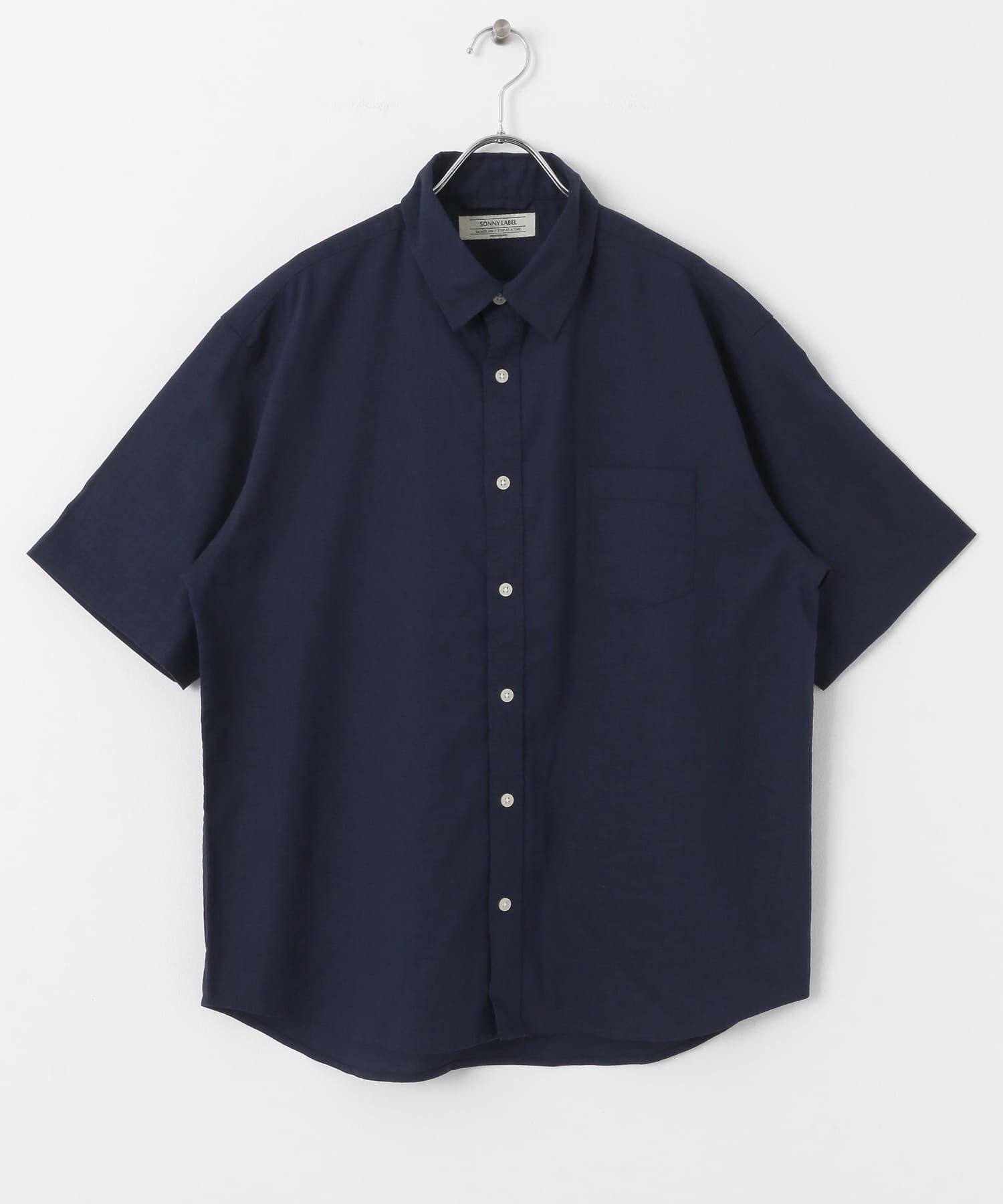 Sonny Label 「『吸水速乾/接触冷感』リネン混ハーフスリーブシャツ」|シャツ・ブラウス|
