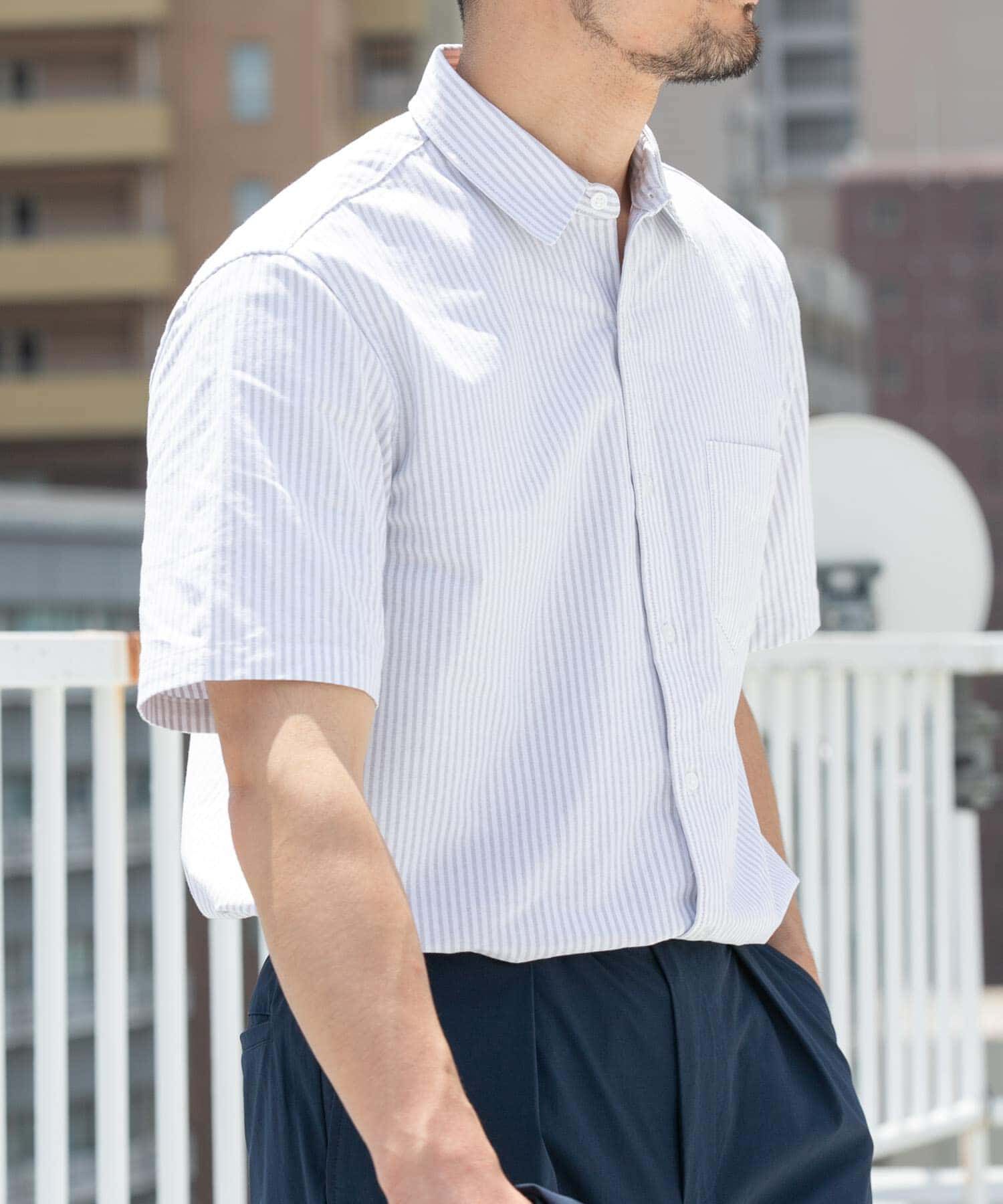 URBAN RESEARCH ROSSO「『抗菌/消臭』『XXLサイズあり』ハイパフォーマンスオックス半袖シャツ」|シャツ・ブラウス|