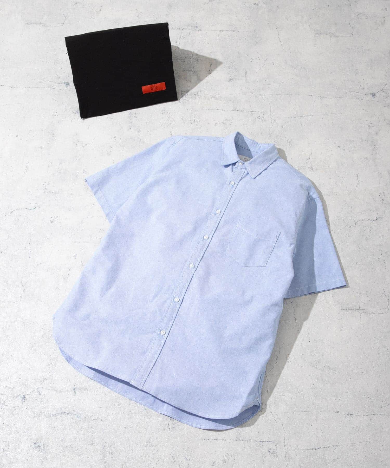 URBAN RESEARCH ROSSO「『抗菌/消臭』『XXLサイズあり』ハイパフォーマンスオックス半袖シャツ」|シャツ・ブラウス|ライトブルー