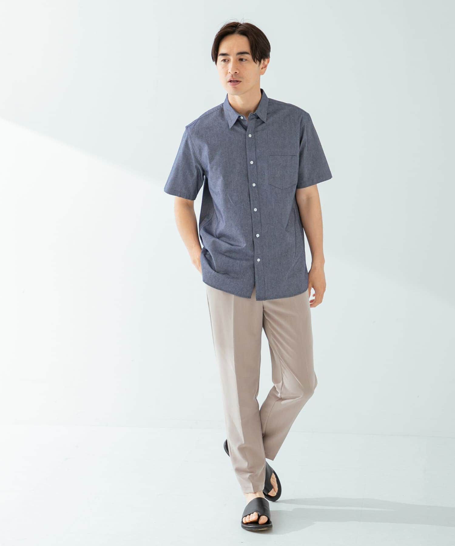 URBAN RESEARCH ROSSO「『抗菌/消臭』『XXLサイズあり』ハイパフォーマンスオックス半袖シャツ」|シャツ・ブラウス|