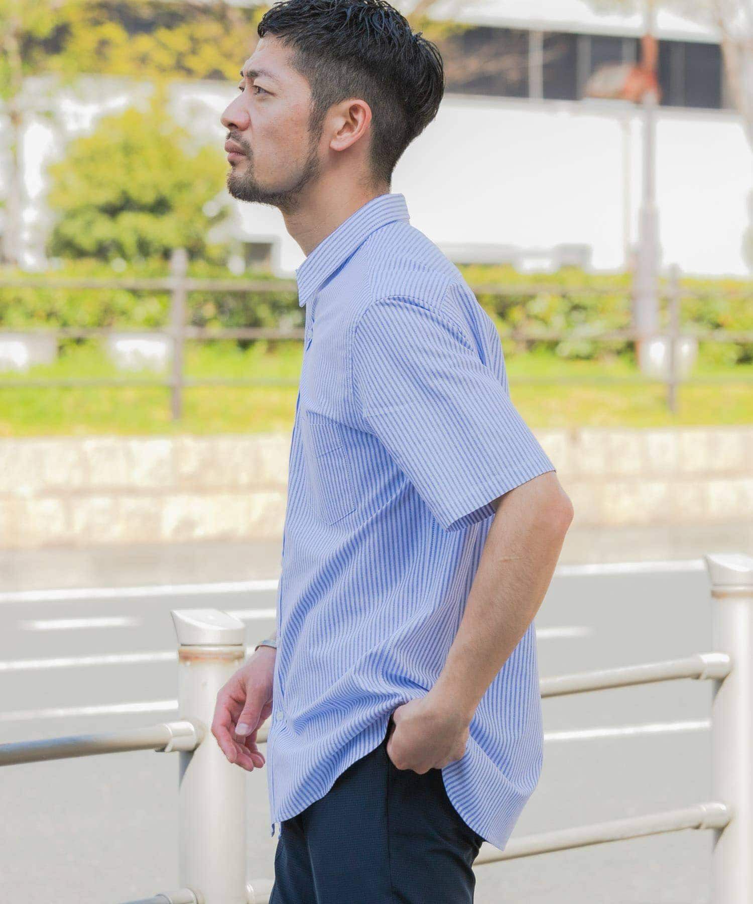 URBAN RESEARCH ROSSO「『抗菌/消臭』『XXLサイズあり』ハイパフォーマンスオックス半袖シャツ」|シャツ・ブラウス|