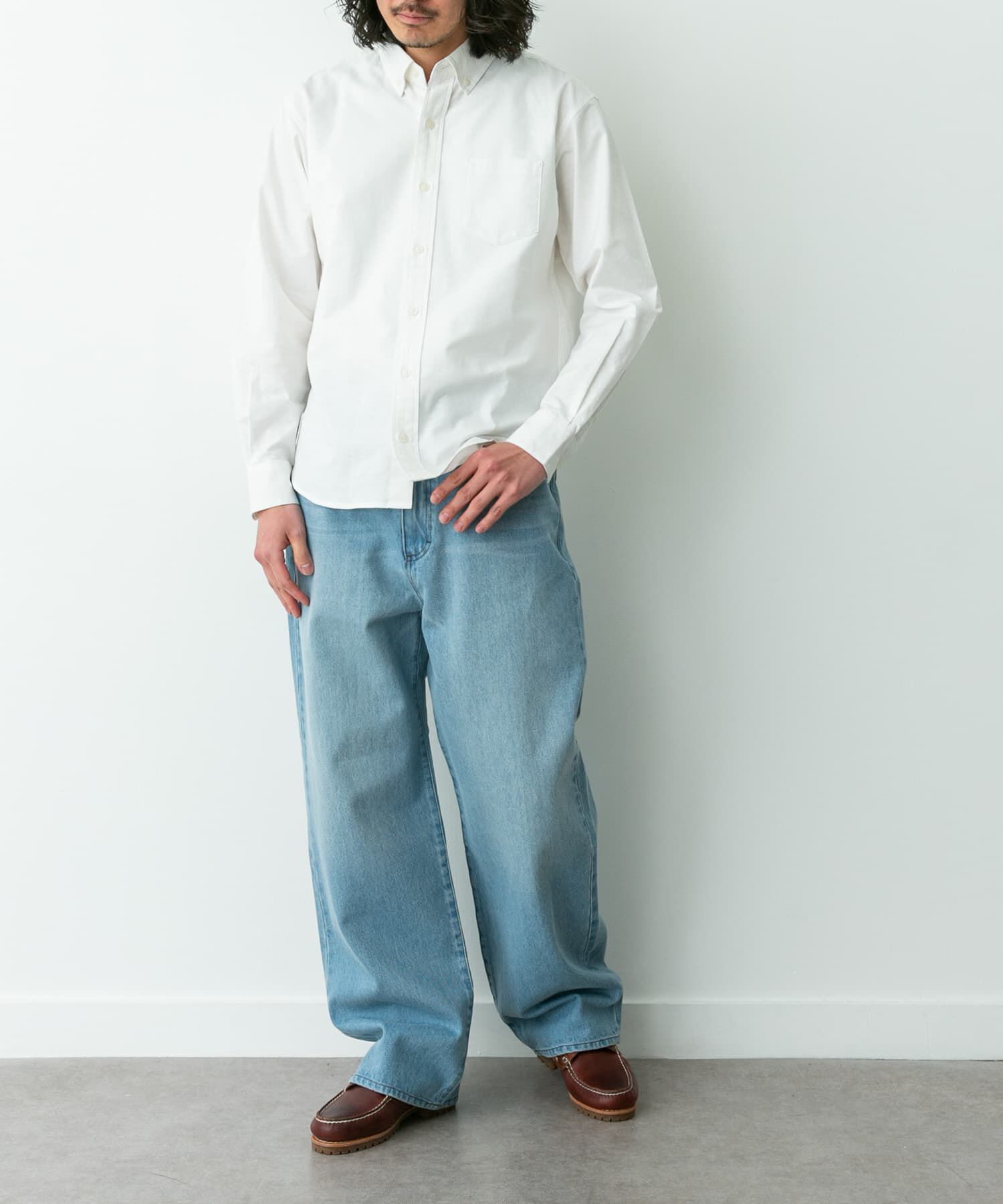 Sonny Label 「抗菌オックスボタンダウン長袖シャツ」|シャツ・ブラウス|