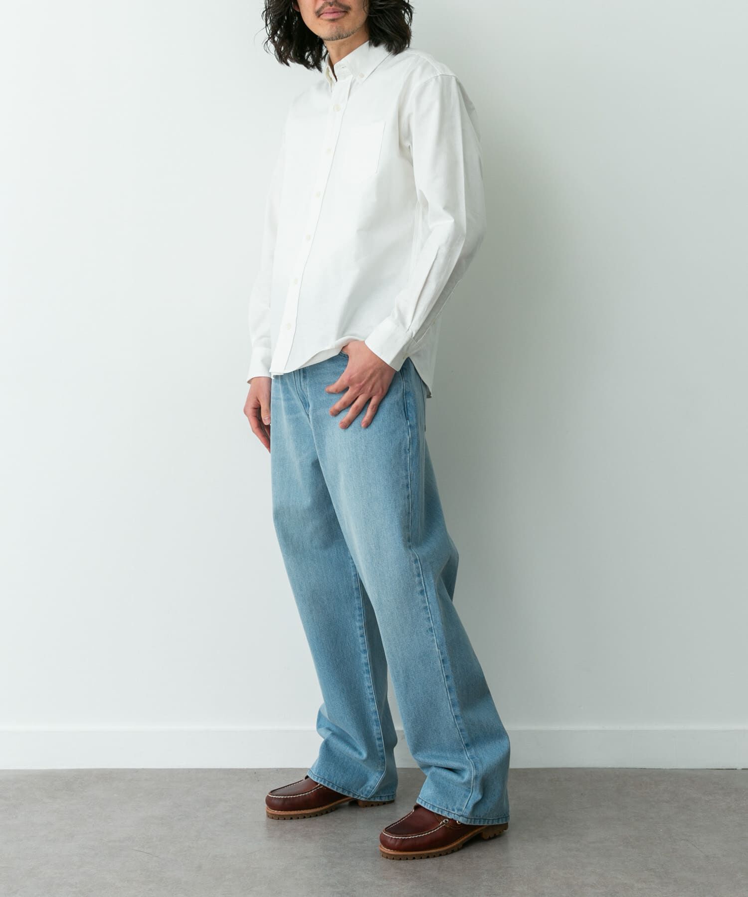 Sonny Label 「抗菌オックスボタンダウン長袖シャツ」|シャツ・ブラウス|