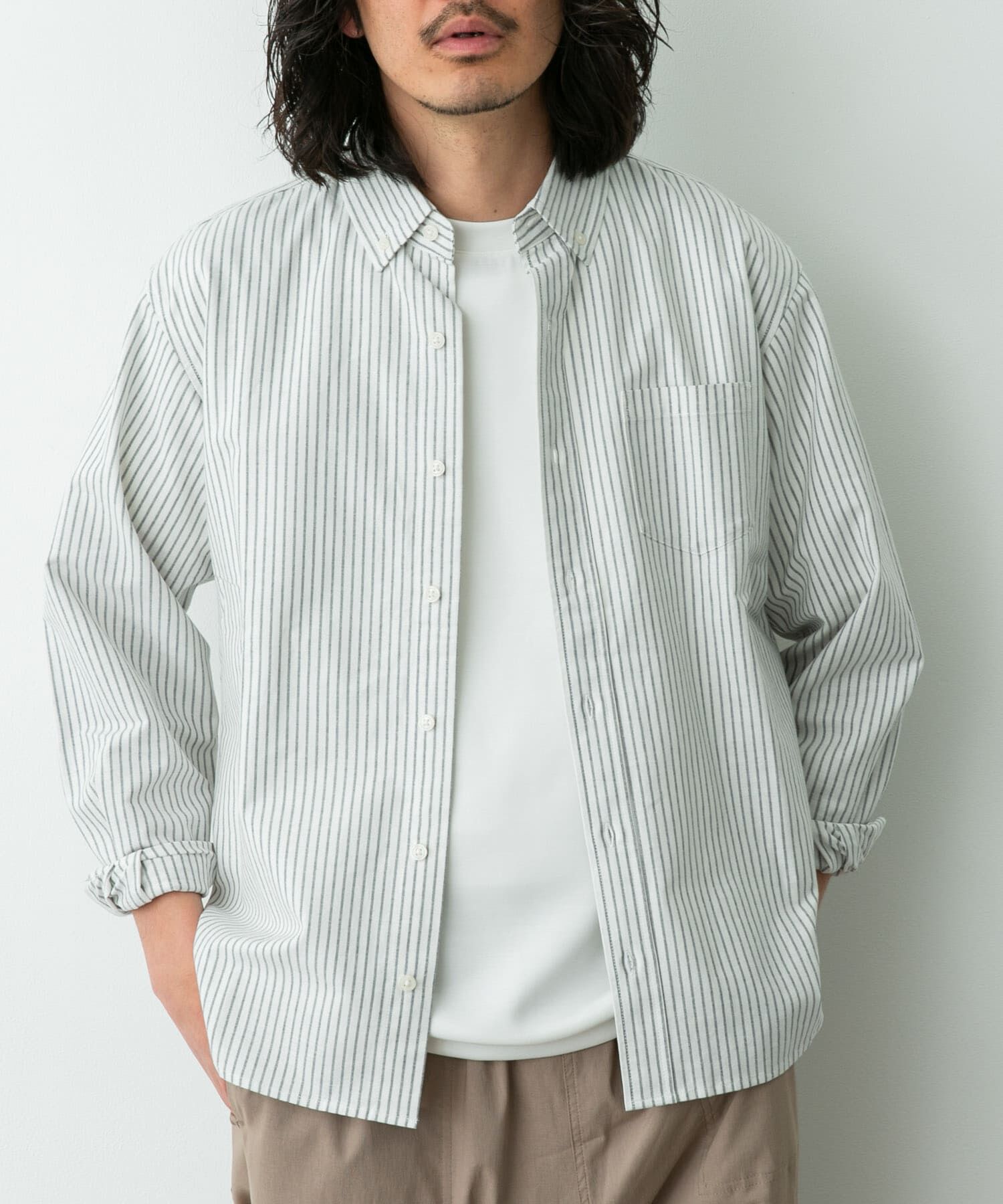 Sonny Label 「抗菌オックスボタンダウン長袖シャツ」|シャツ・ブラウス|