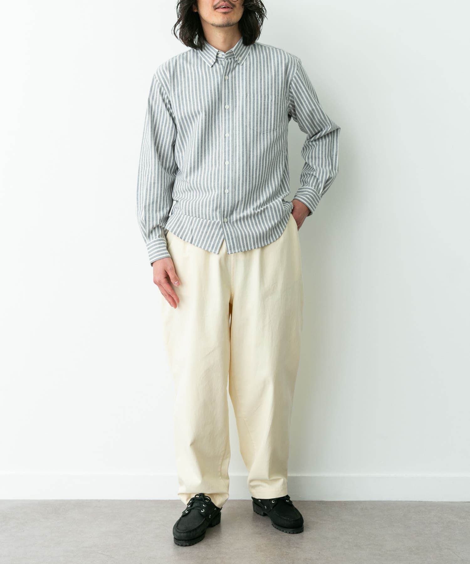 Sonny Label 「抗菌オックスボタンダウン長袖シャツ」|シャツ・ブラウス|