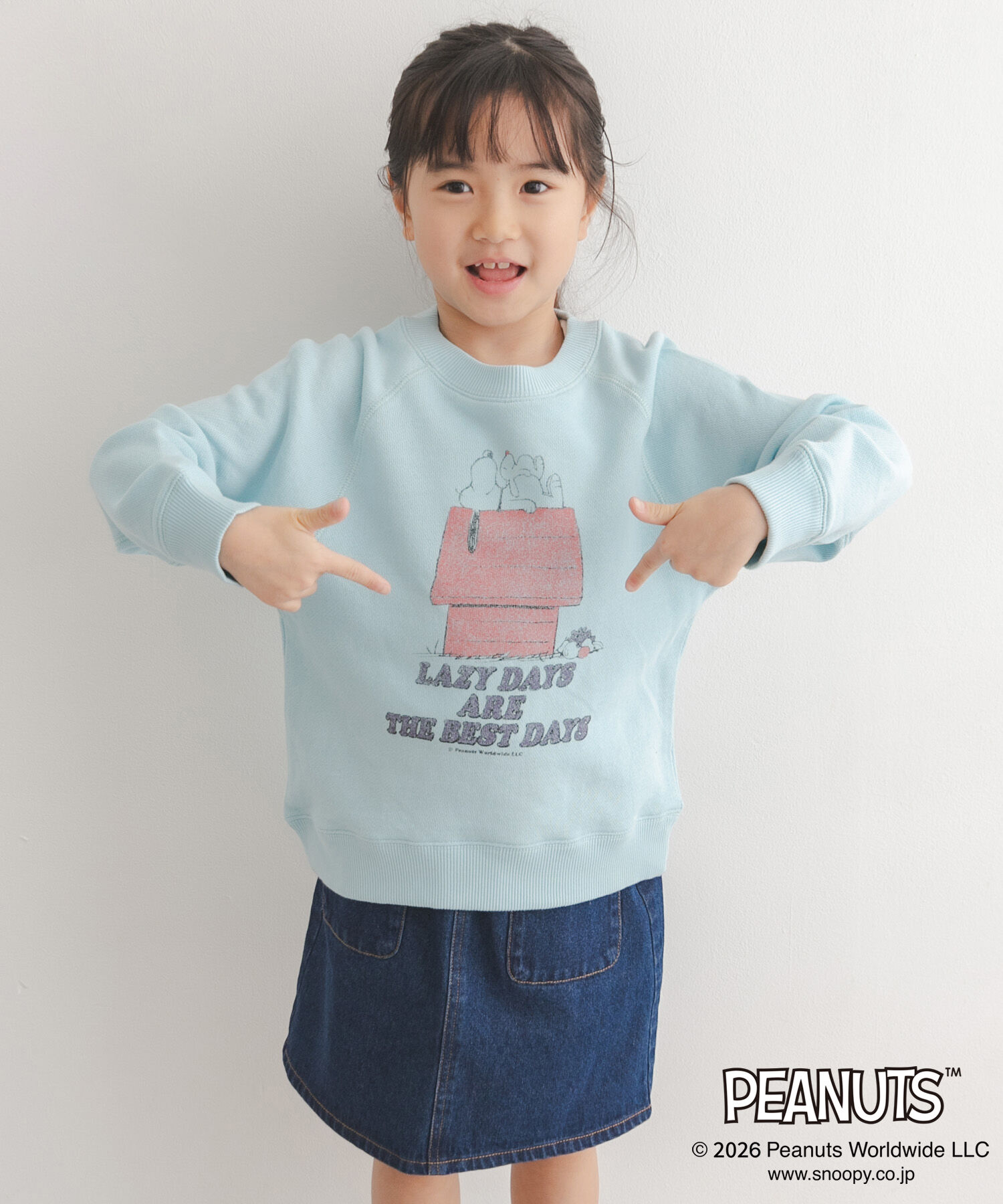 URBAN RESEARCH DOORS「『別注』FRUIT OF THE LOOM&times;DOORS　甘編み裏毛スウェット(KIDS)」|その他|ブルー系その他