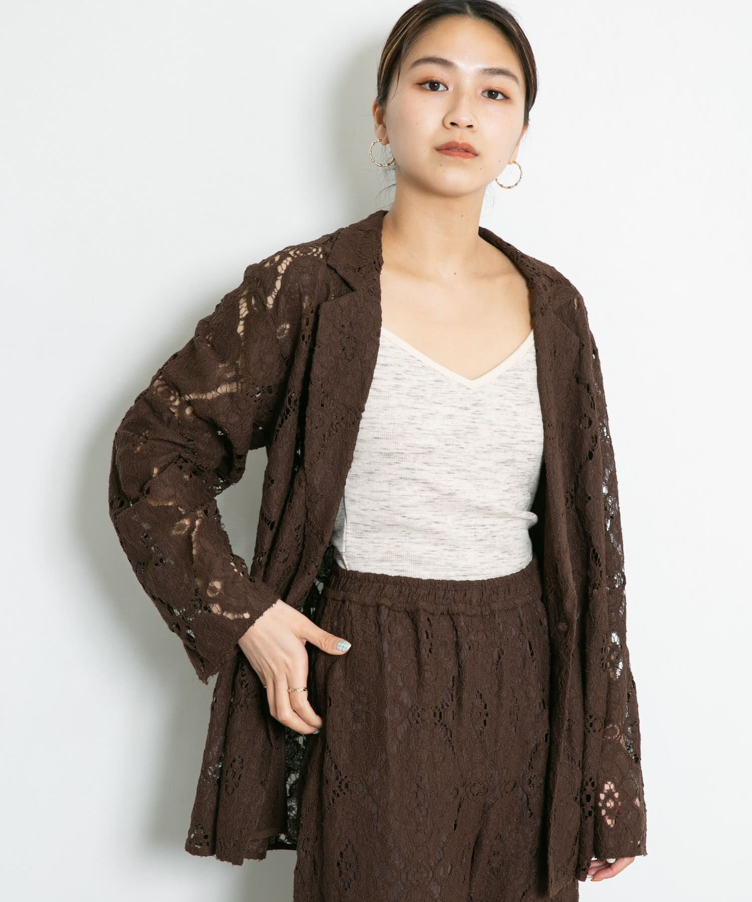  「メランジクロップドキャミソール」|キャミソール|