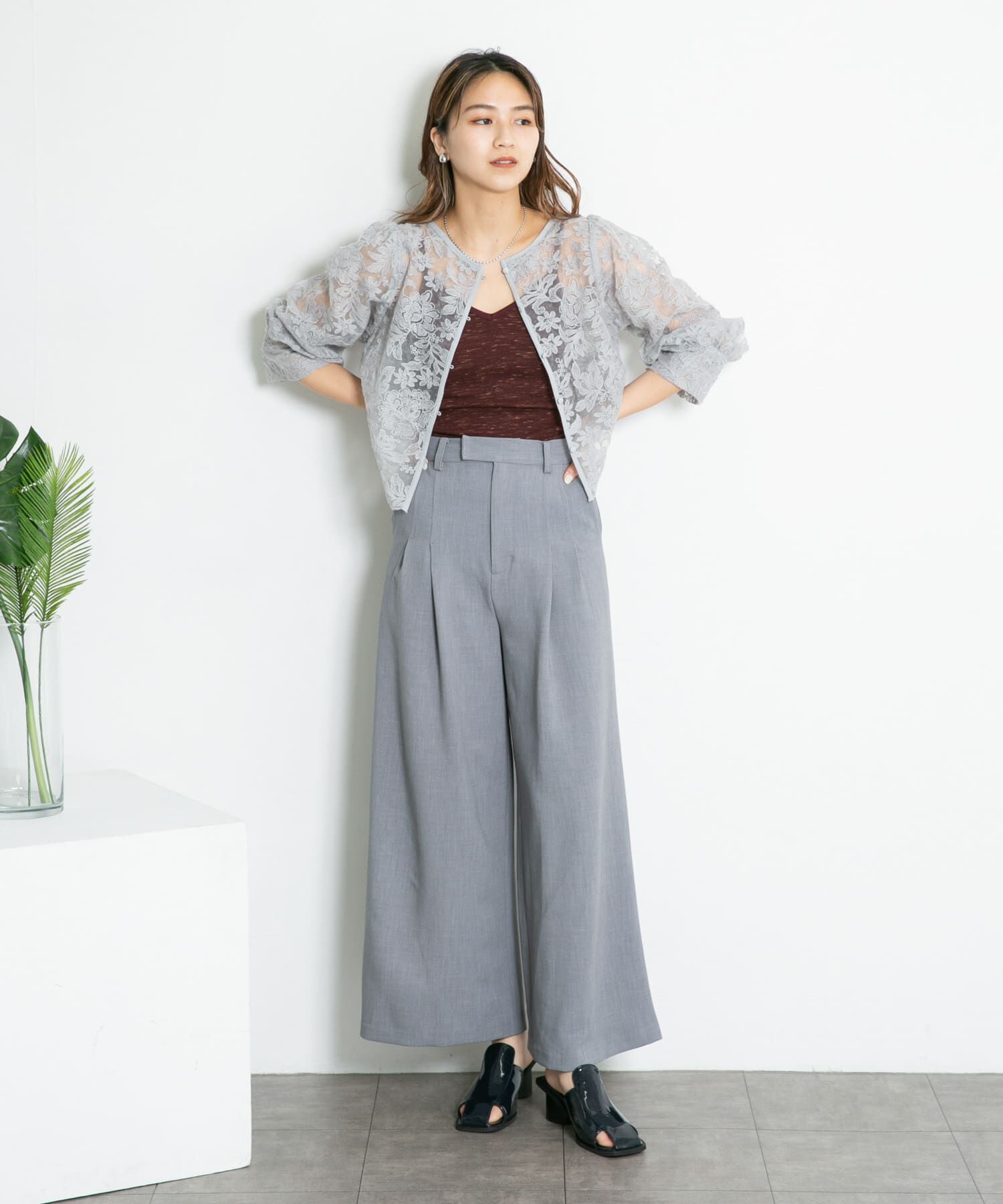  「メランジクロップドキャミソール」|キャミソール|