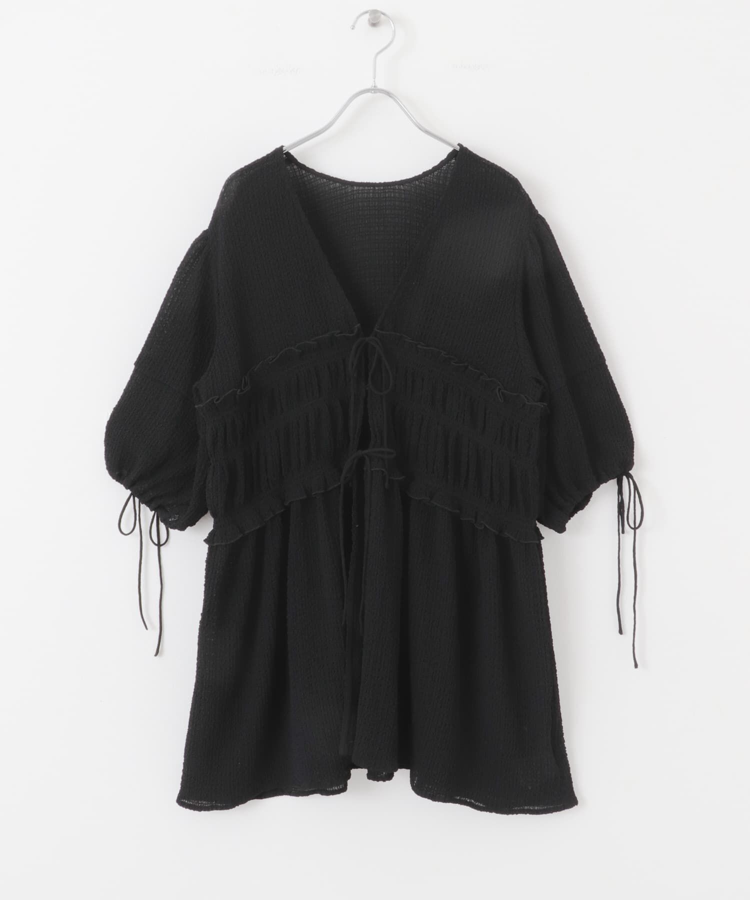  「フロントリボンチュニック」|シャツ・ブラウス|