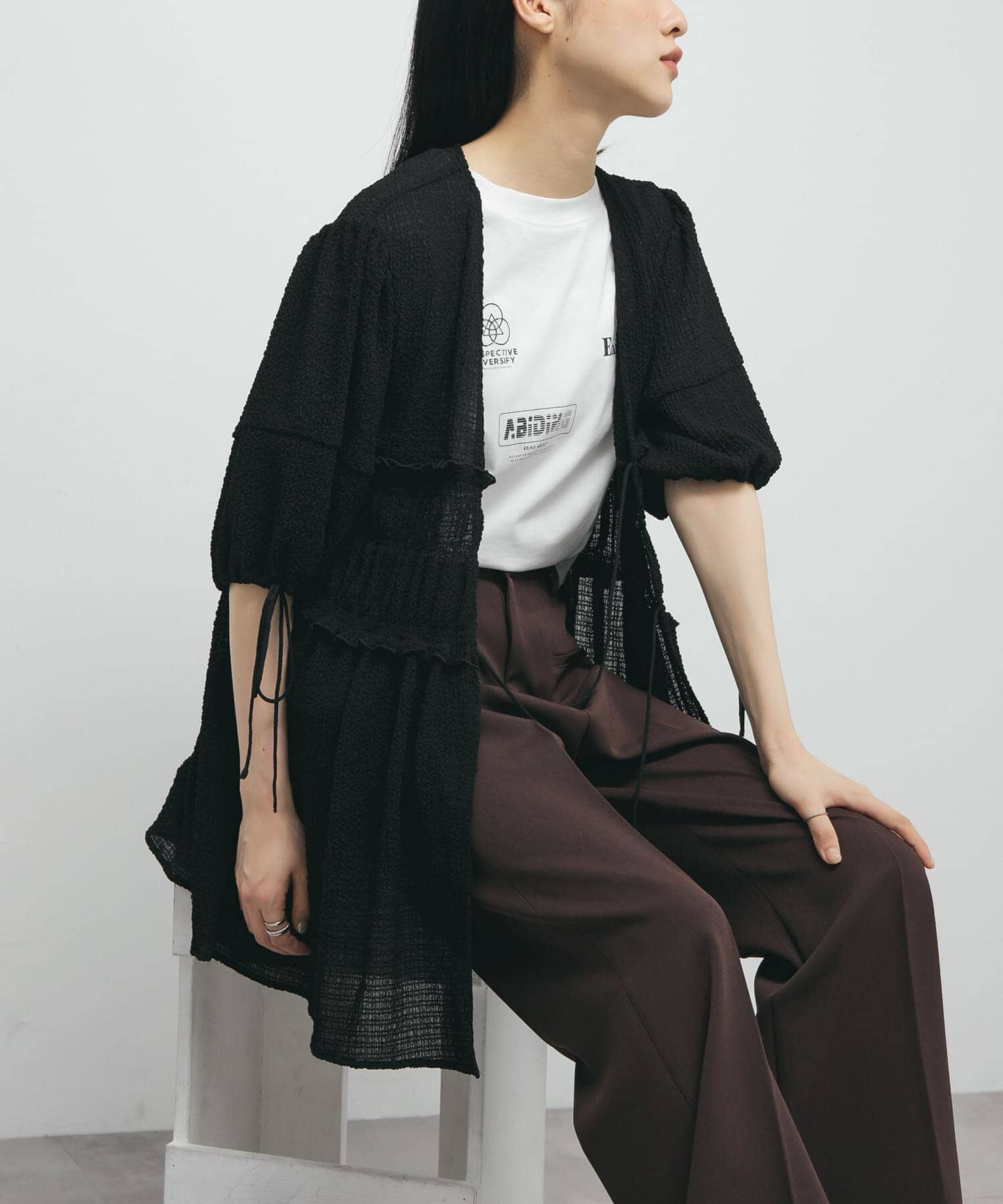  「フロントリボンチュニック」|シャツ・ブラウス|