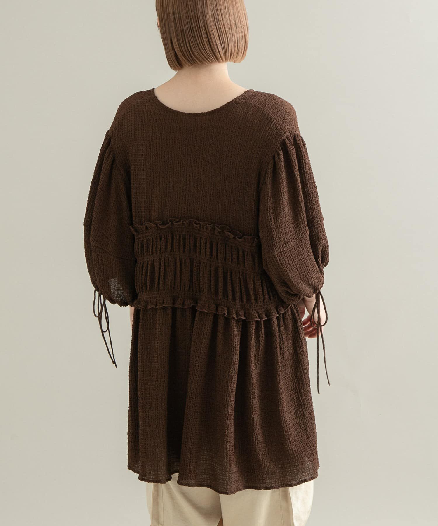  「フロントリボンチュニック」|シャツ・ブラウス|