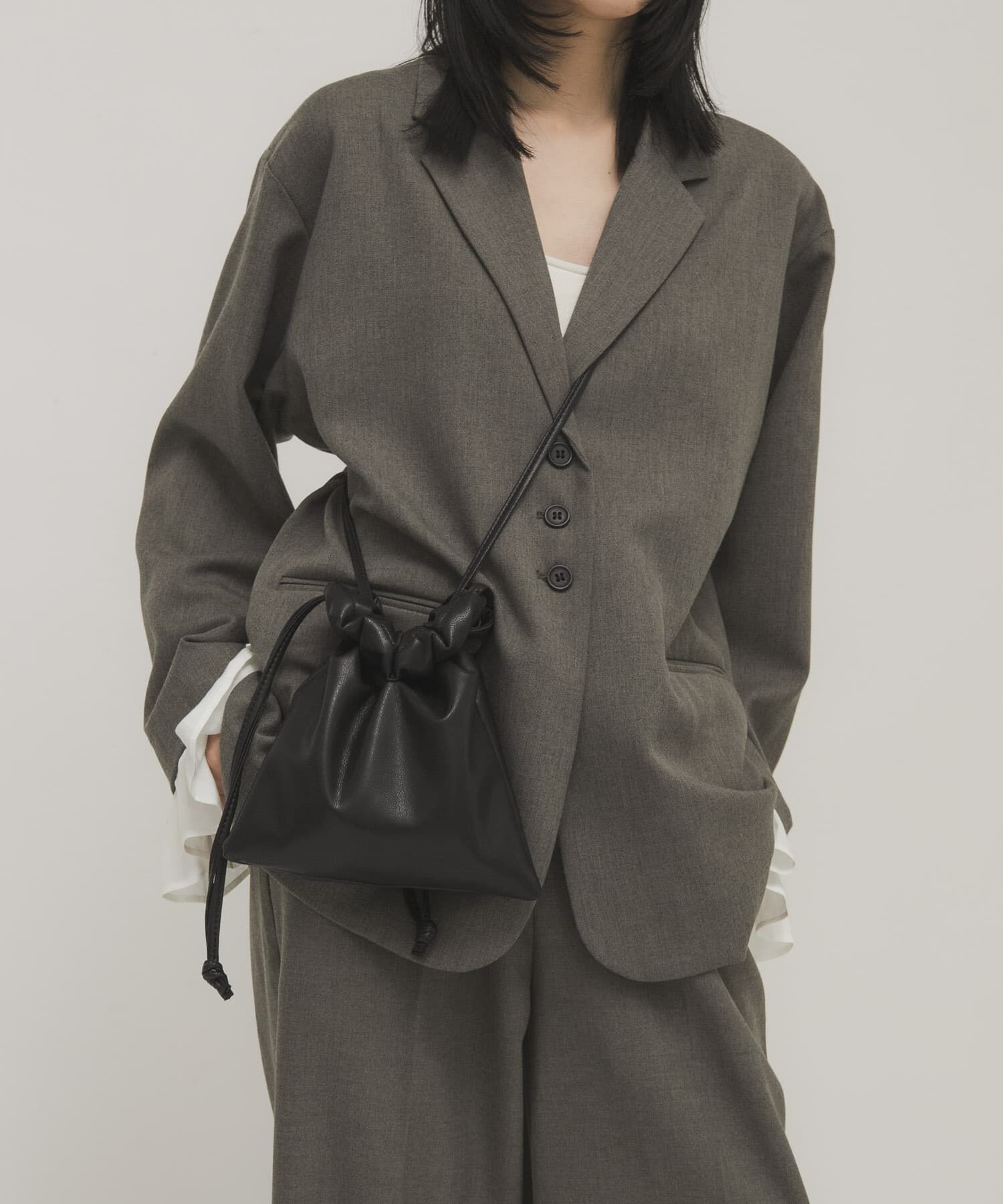  「ギャザーデザインミニBAG」|ショルダー・メッセンジャー|