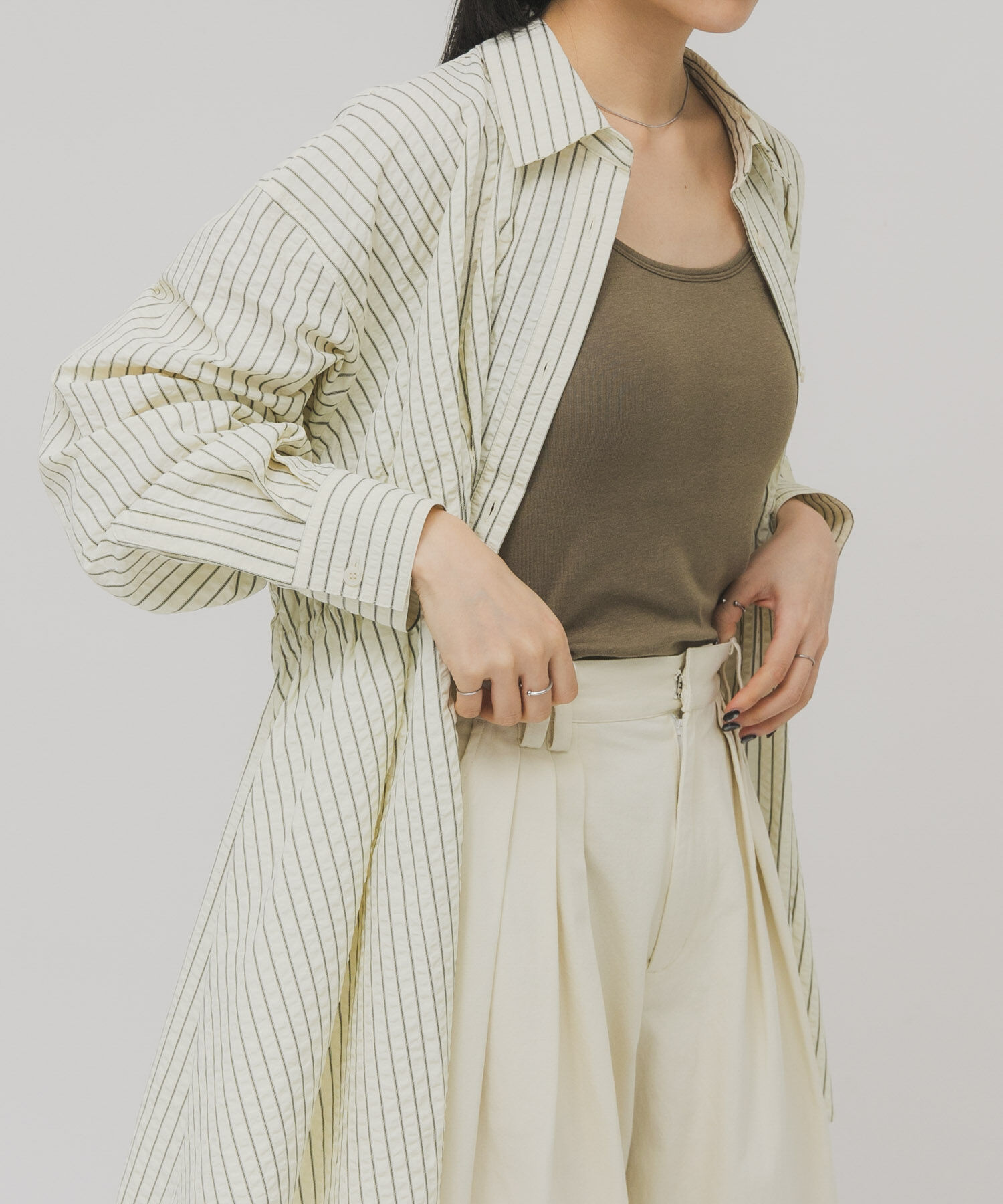  「スパゲティストラップカップ付きキャミ」|キャミソール|