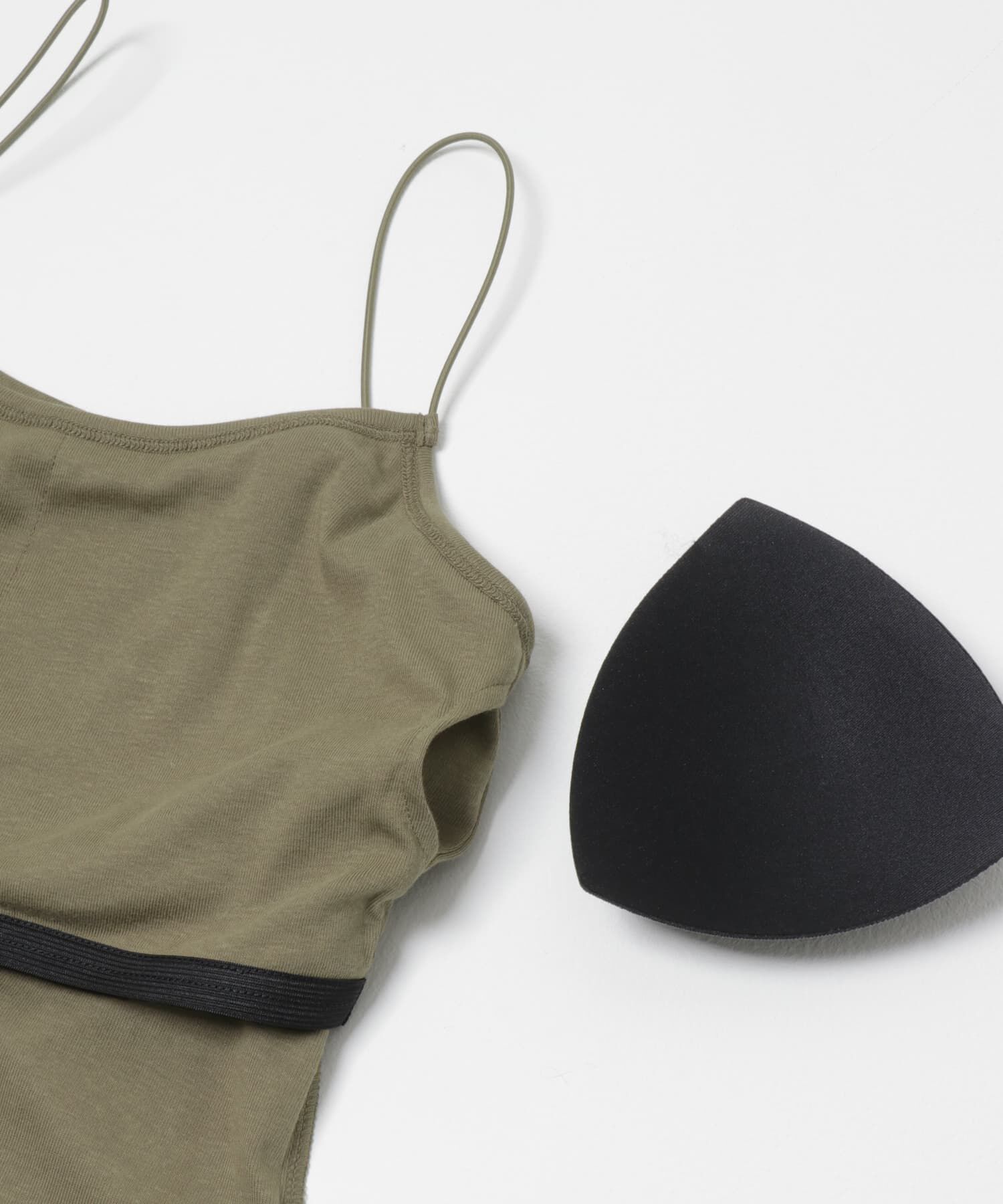  「スパゲティストラップカップ付きキャミ」|キャミソール|