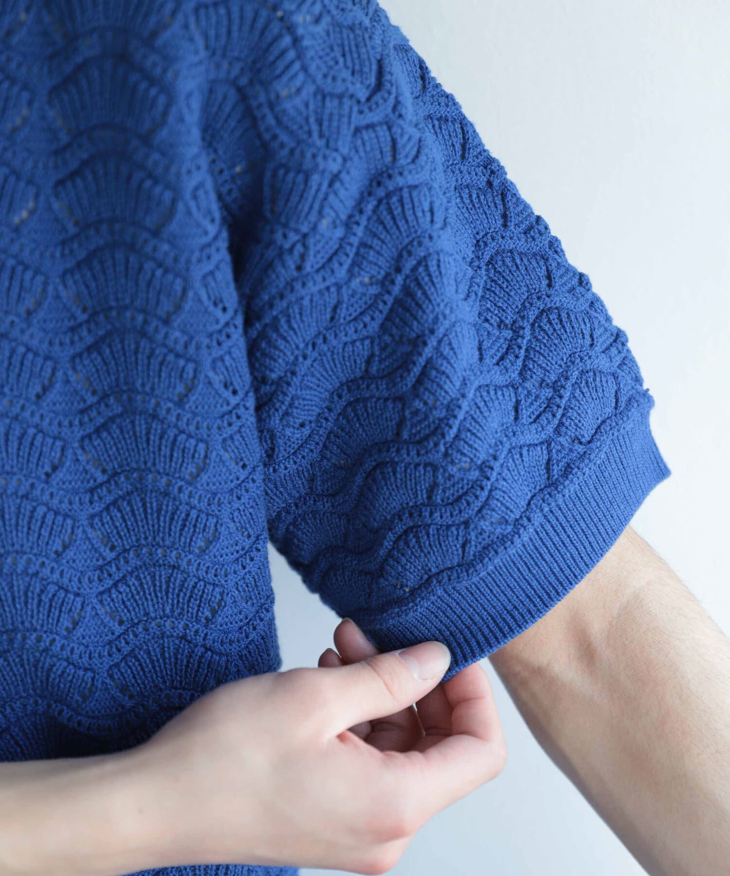 SENSE OF PLACE by URBAN RESEARCH「『ユニセックス』『洗濯可』レースアミカーディガン(5分袖)」|カーディガン|