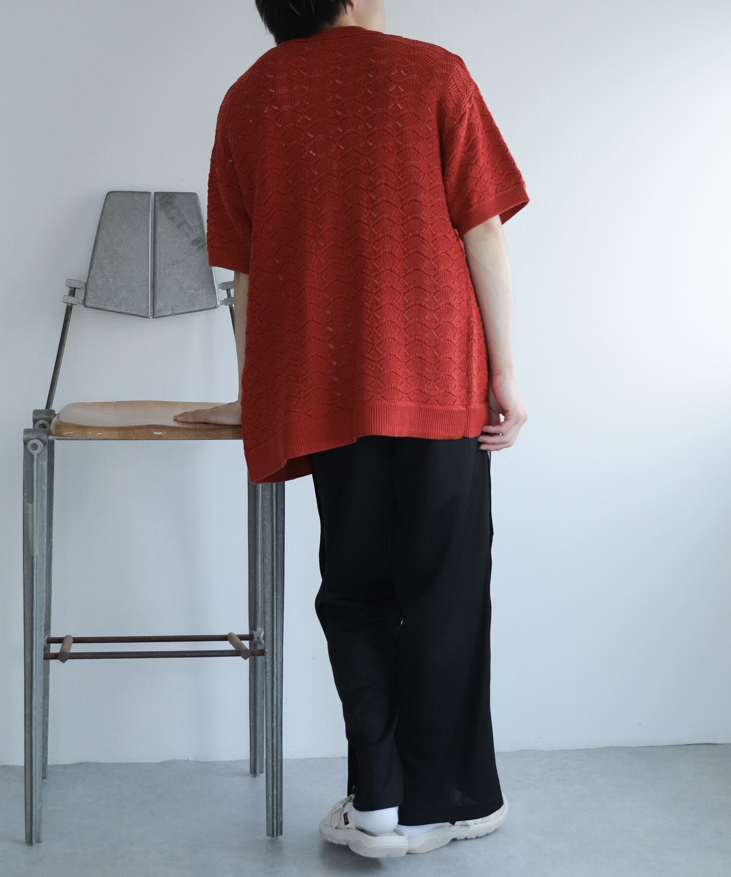 SENSE OF PLACE by URBAN RESEARCH「『ユニセックス』『洗濯可』レースアミカーディガン(5分袖)」|カーディガン|