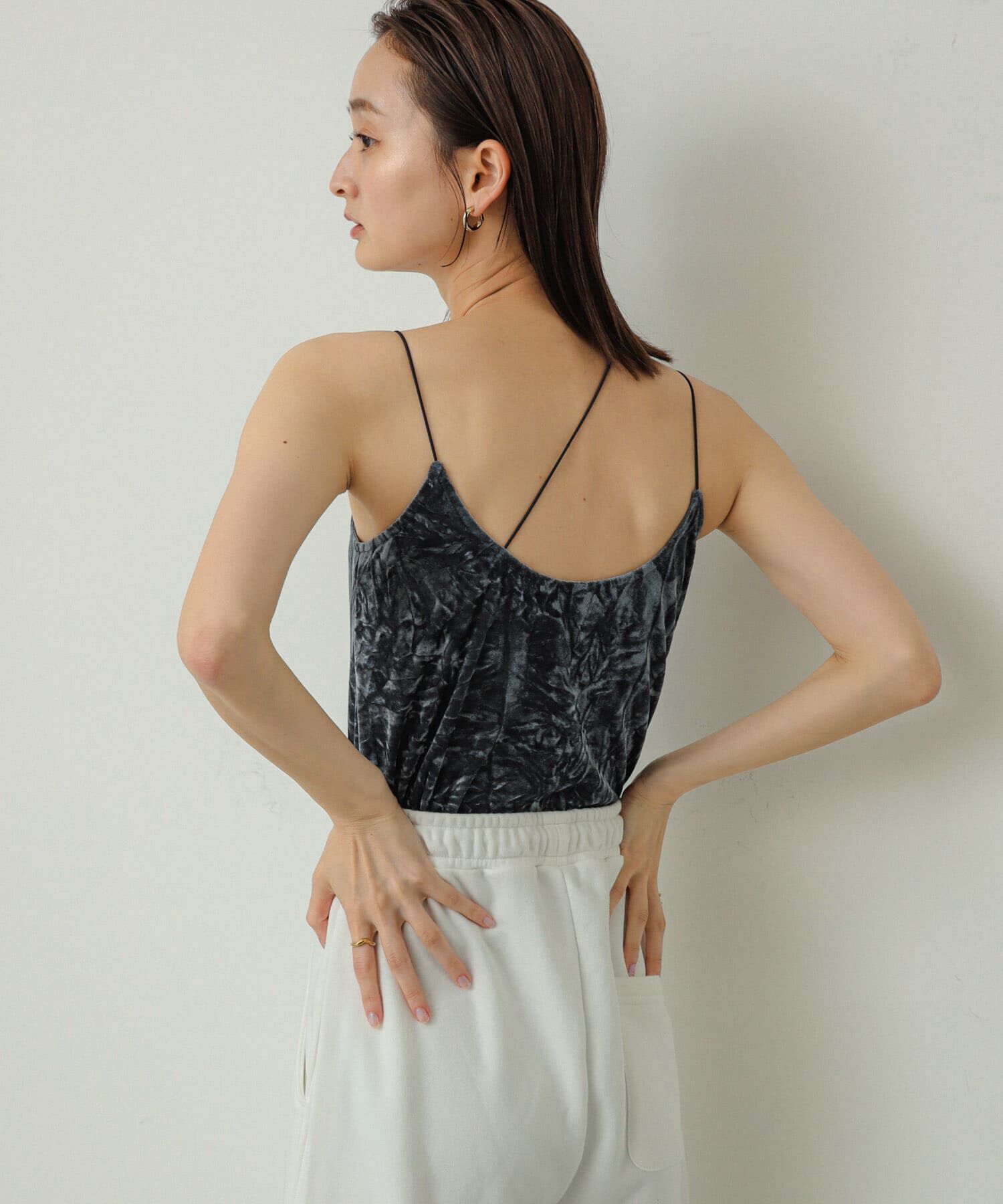 SENSE OF PLACE by URBAN RESEARCH「『サイズ展開あり』ベロアカップツキキャミソール」|キャミソール|