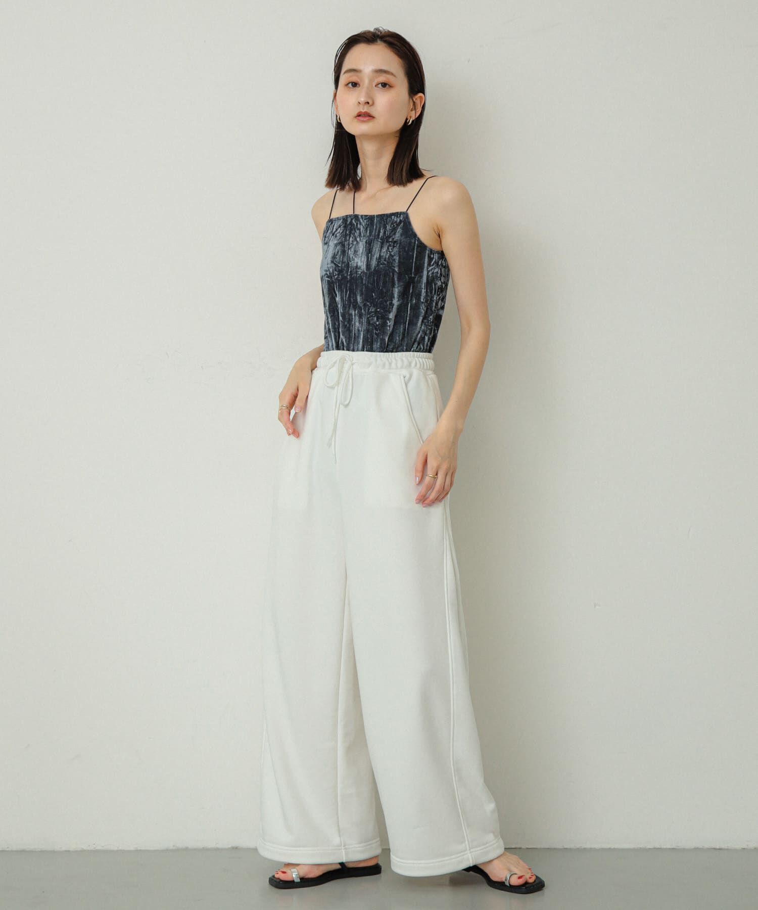 SENSE OF PLACE by URBAN RESEARCH「『サイズ展開あり』ベロアカップツキキャミソール」|キャミソール|