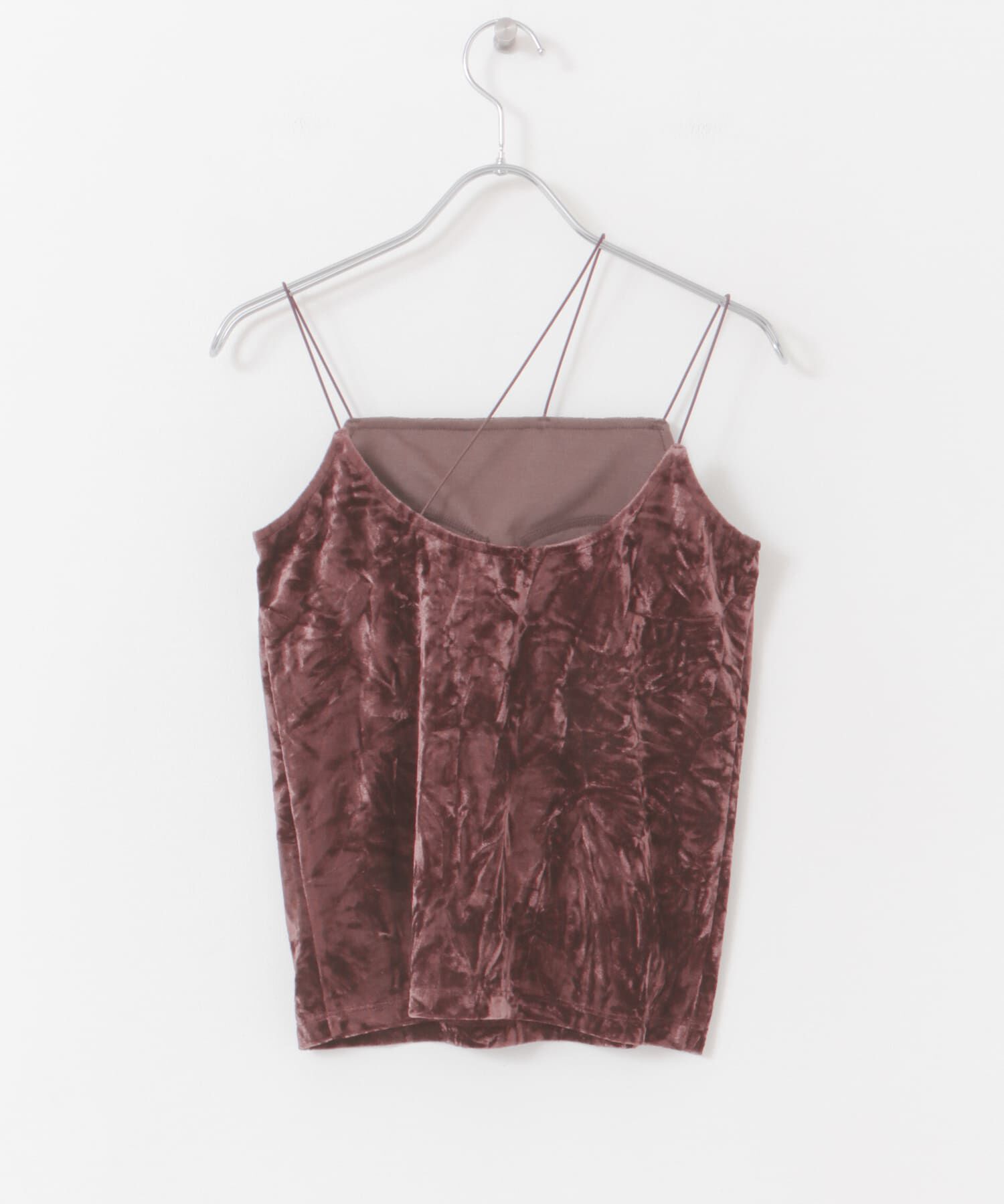 SENSE OF PLACE by URBAN RESEARCH「『サイズ展開あり』ベロアカップツキキャミソール」|キャミソール|