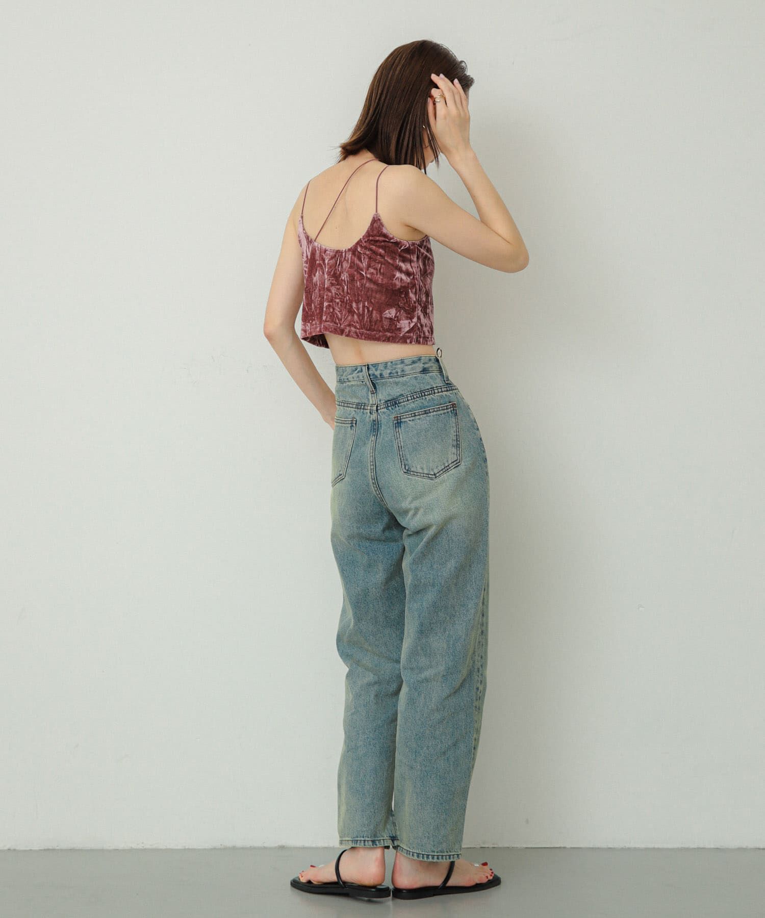 SENSE OF PLACE by URBAN RESEARCH「『サイズ展開あり』ベロアカップツキキャミソール」|キャミソール|