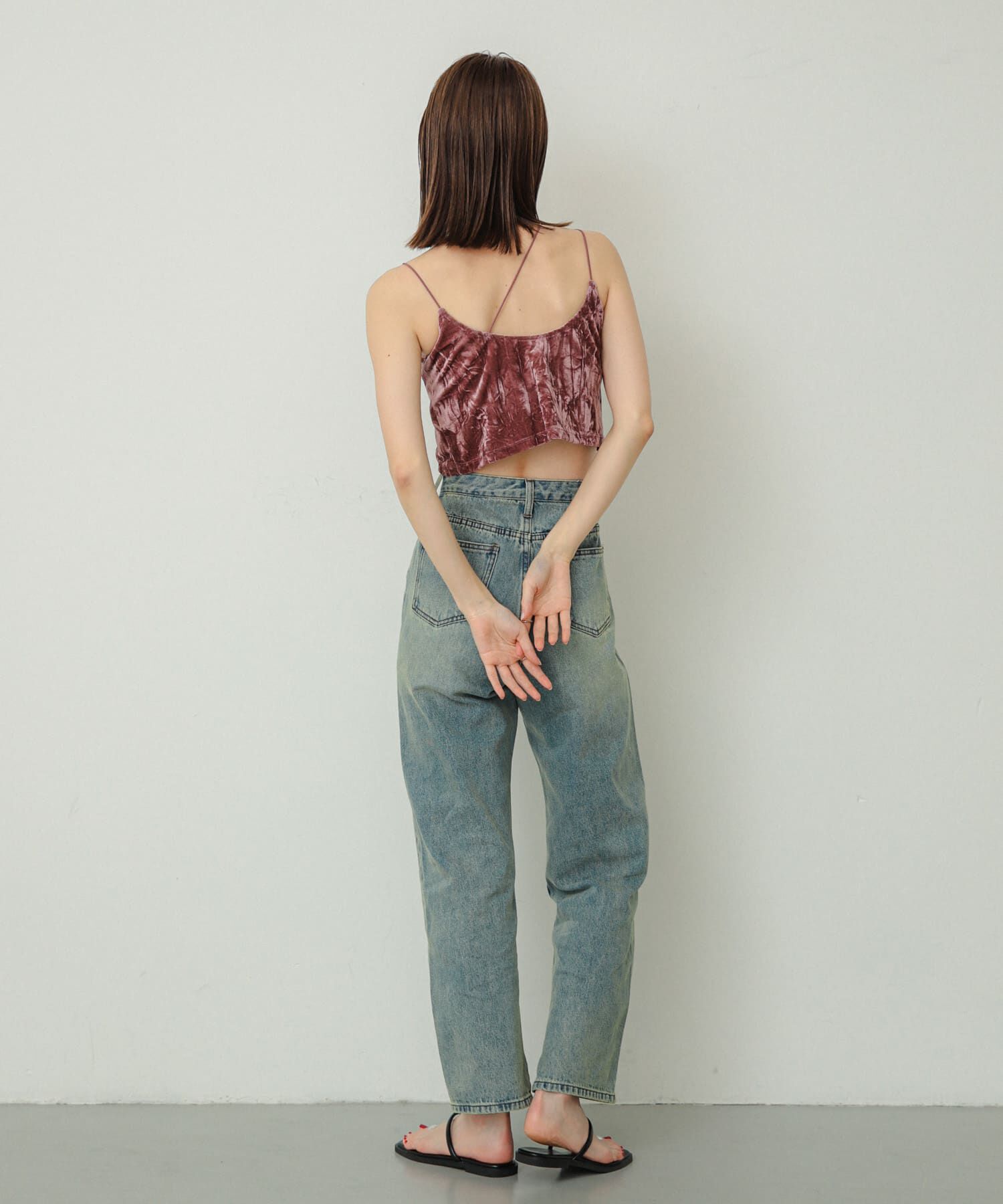 SENSE OF PLACE by URBAN RESEARCH「『サイズ展開あり』ベロアカップツキキャミソール」|キャミソール|