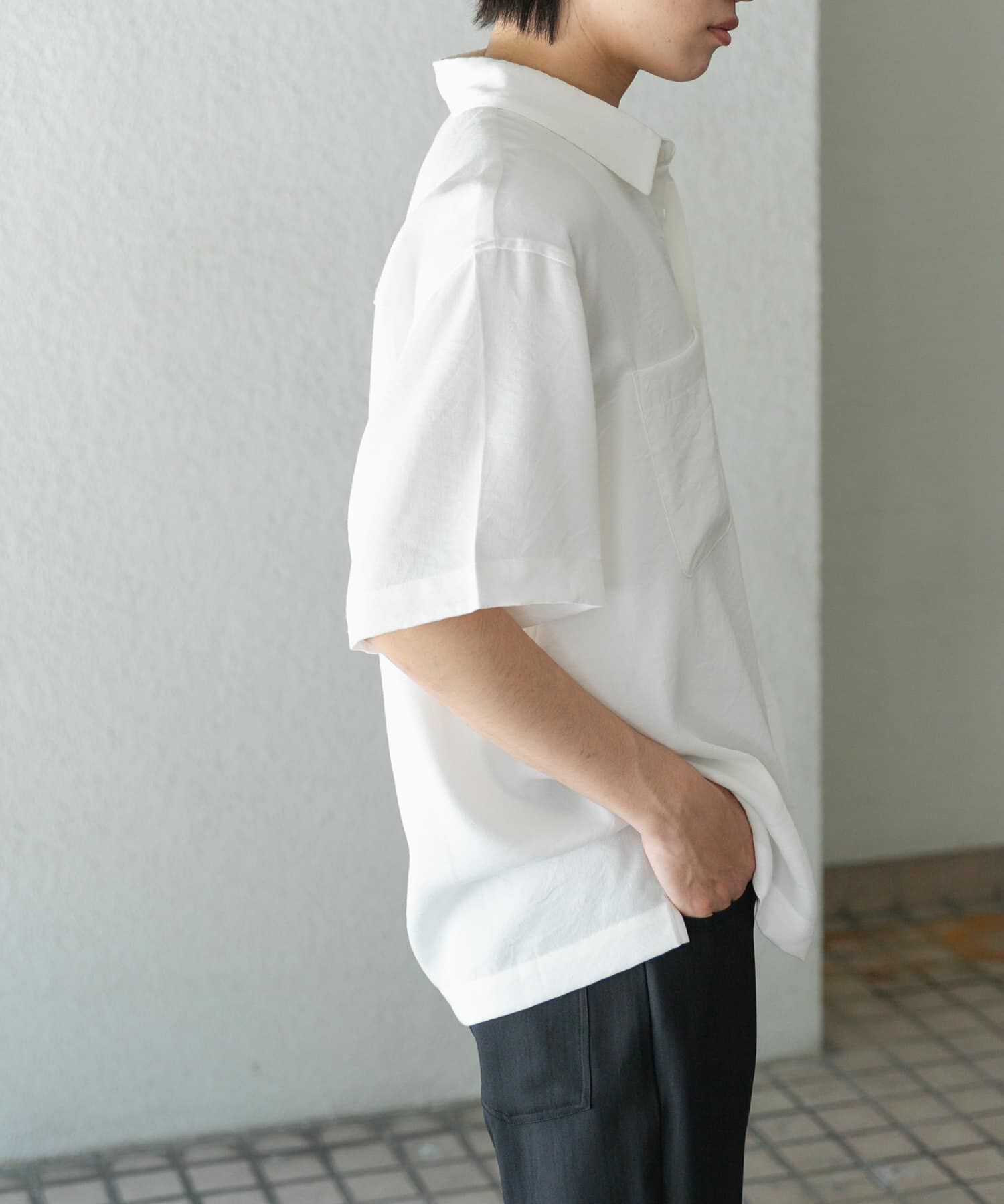 SENSE OF PLACE by URBAN RESEARCH「ソフトツイルWPKレギュラーカラーショートスリーブシャツ」|シャツ・ブラウス|