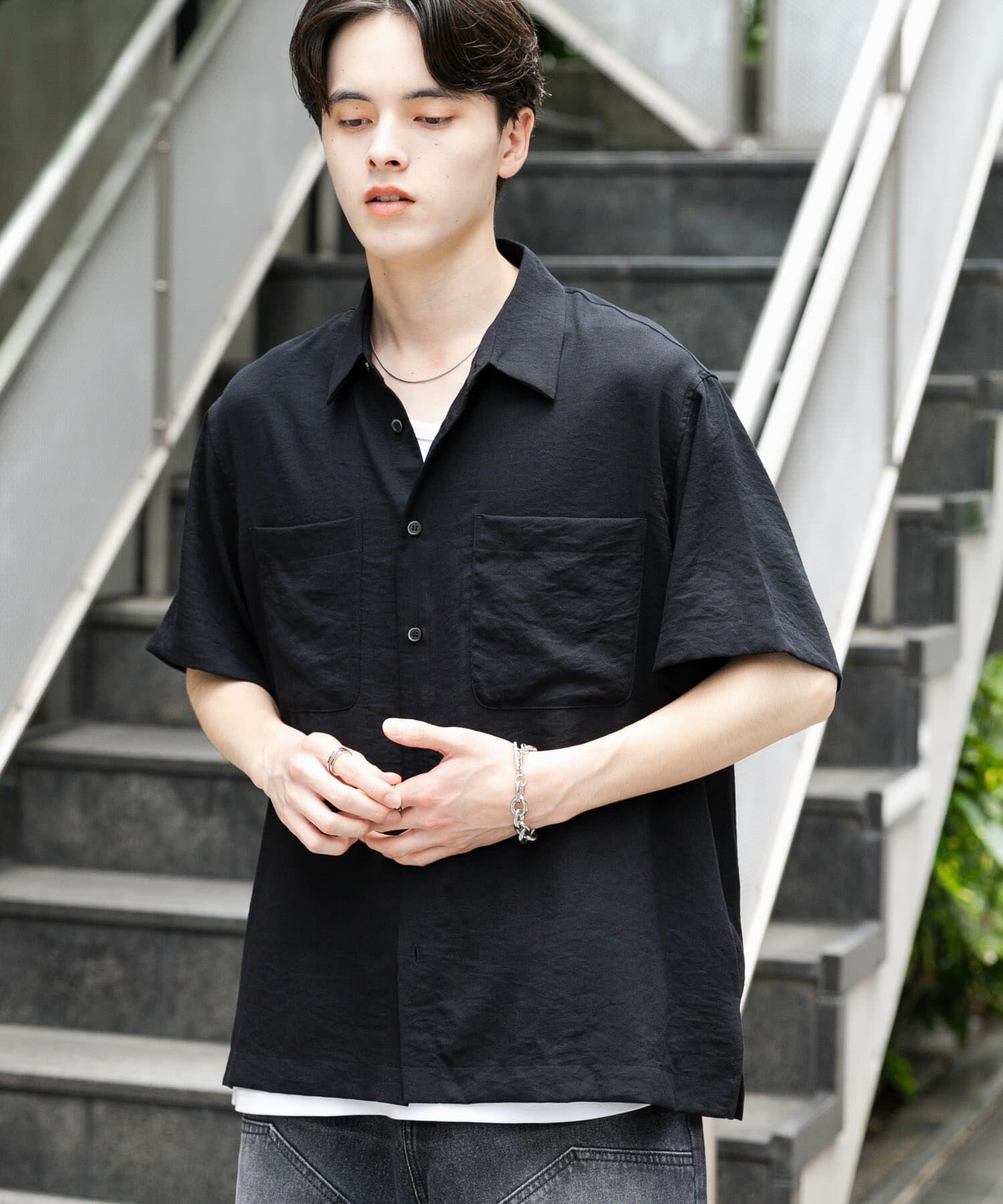 SENSE OF PLACE by URBAN RESEARCH「ソフトツイルWPKレギュラーカラーショートスリーブシャツ」|シャツ・ブラウス|