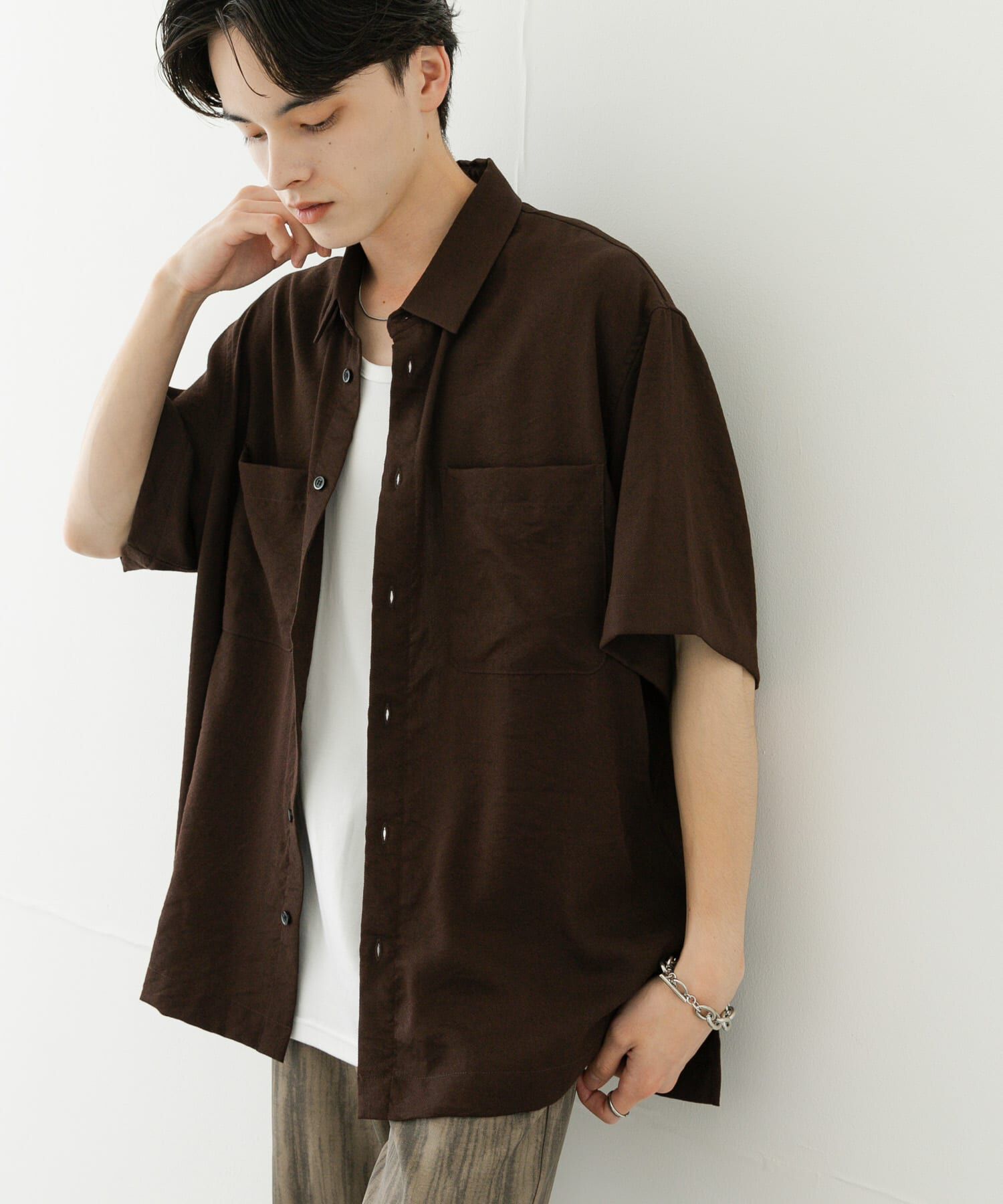 SENSE OF PLACE by URBAN RESEARCH「ソフトツイルWPKレギュラーカラーショートスリーブシャツ」|シャツ・ブラウス|