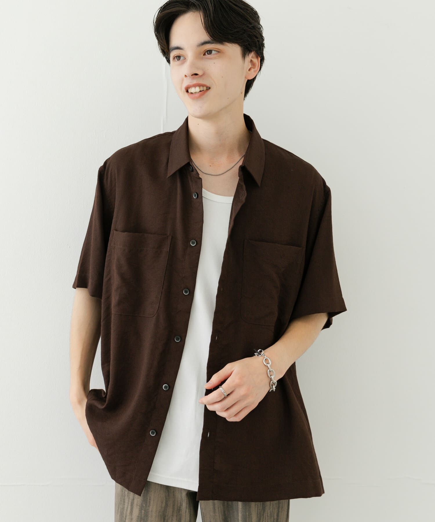 SENSE OF PLACE by URBAN RESEARCH「ソフトツイルWPKレギュラーカラーショートスリーブシャツ」|シャツ・ブラウス|