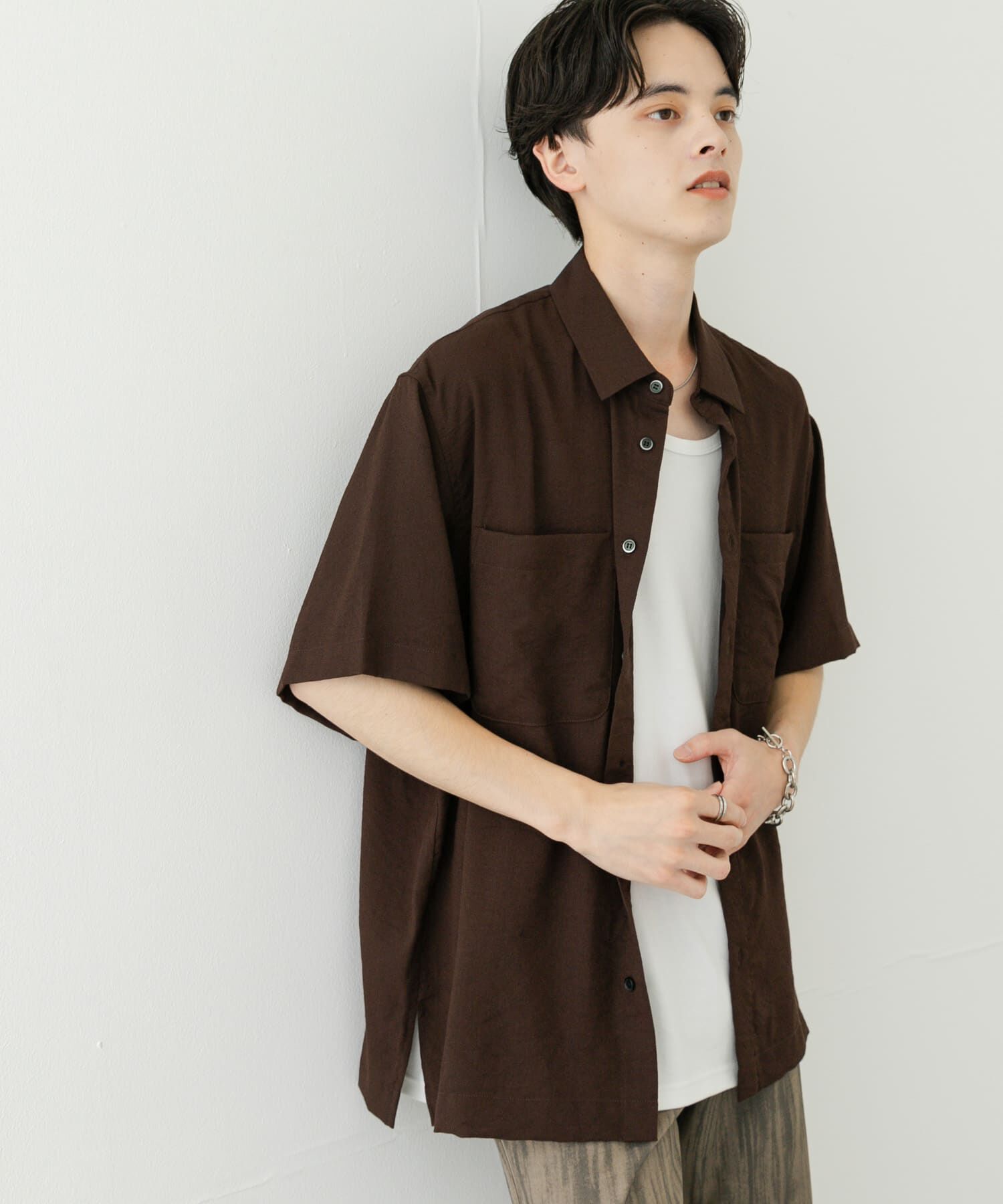 SENSE OF PLACE by URBAN RESEARCH「ソフトツイルWPKレギュラーカラーショートスリーブシャツ」|シャツ・ブラウス|