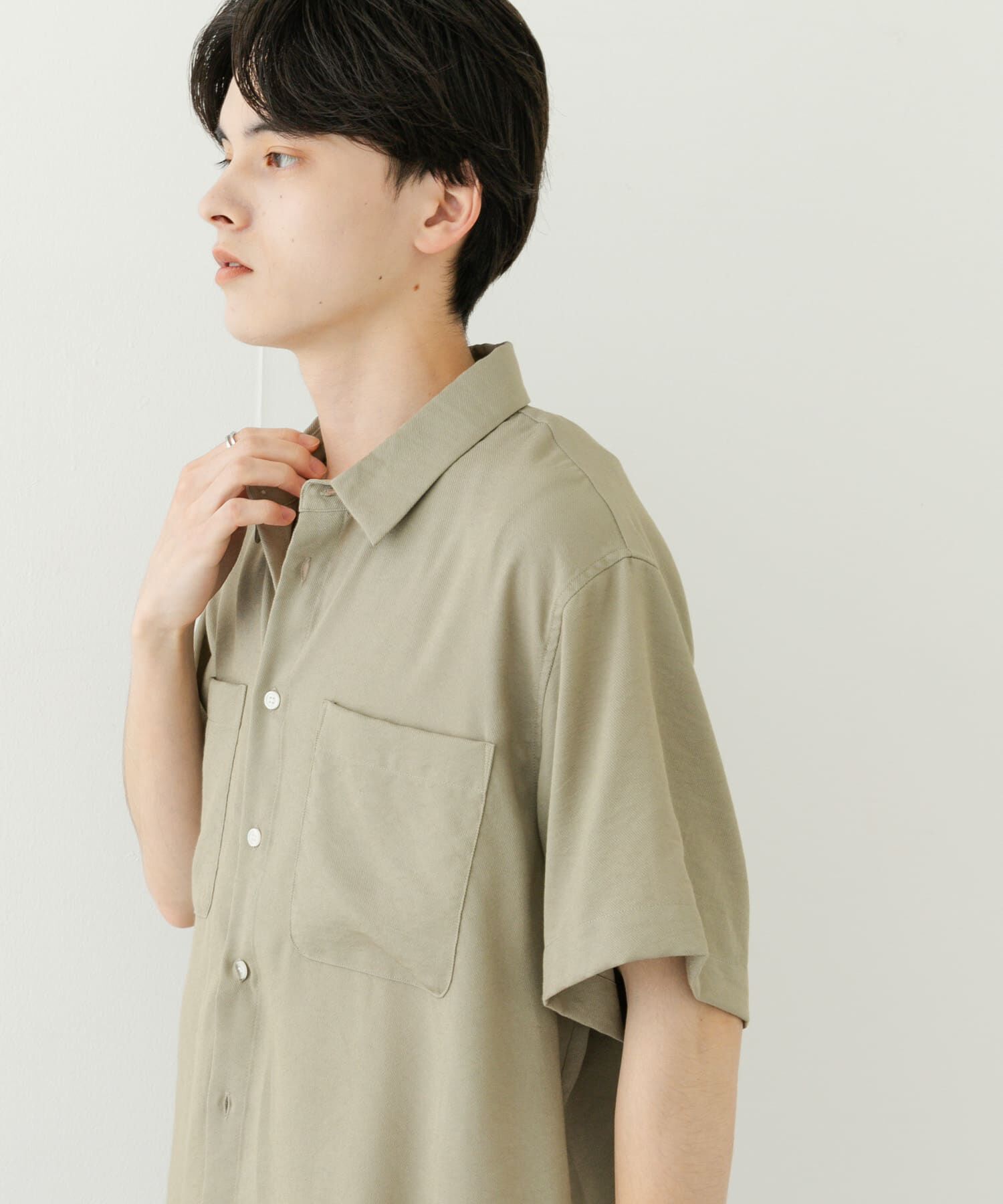 SENSE OF PLACE by URBAN RESEARCH「ソフトツイルWPKレギュラーカラーショートスリーブシャツ」|シャツ・ブラウス|ミント