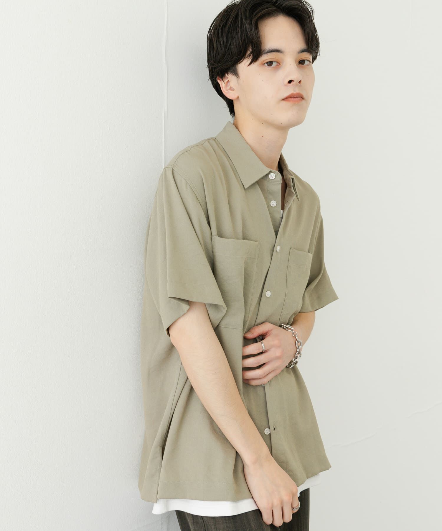 SENSE OF PLACE by URBAN RESEARCH「ソフトツイルWPKレギュラーカラーショートスリーブシャツ」|シャツ・ブラウス|