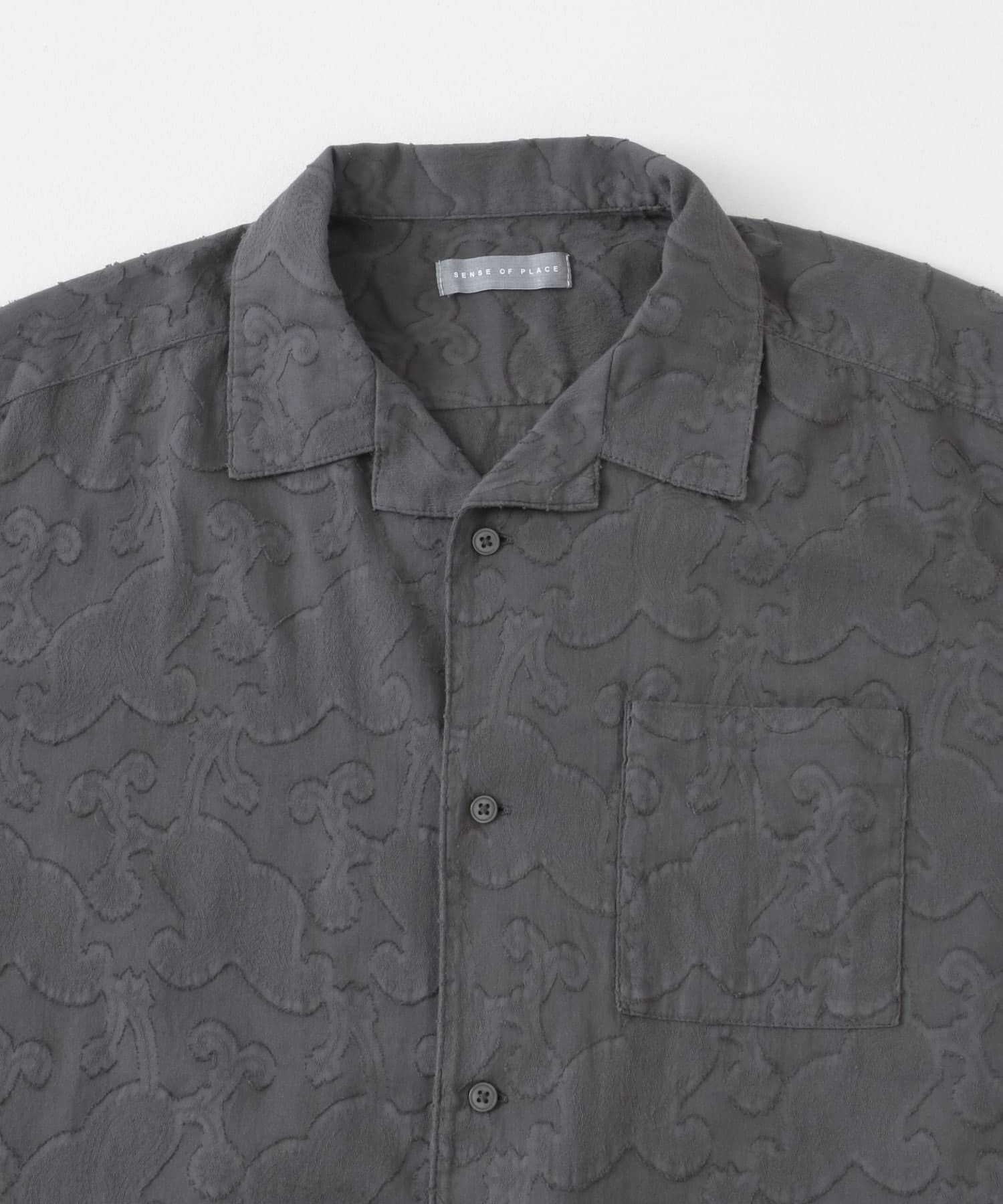 SENSE OF PLACE by URBAN RESEARCH「ペイズリーオープンカラーシャツ(5分袖)」|シャツ・ブラウス|