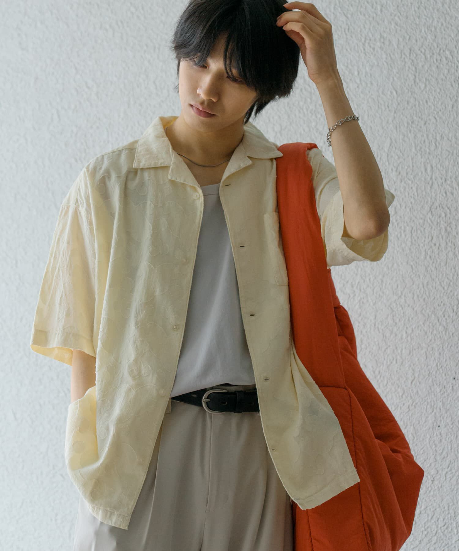 SENSE OF PLACE by URBAN RESEARCH「ペイズリーオープンカラーシャツ(5分袖)」|シャツ・ブラウス|