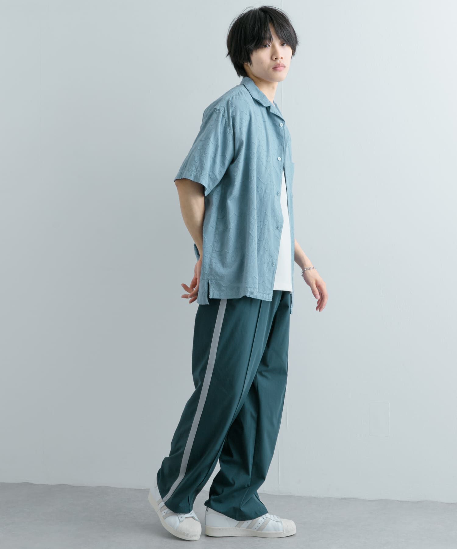 SENSE OF PLACE by URBAN RESEARCH「ペイズリーオープンカラーシャツ(5分袖)」|シャツ・ブラウス|